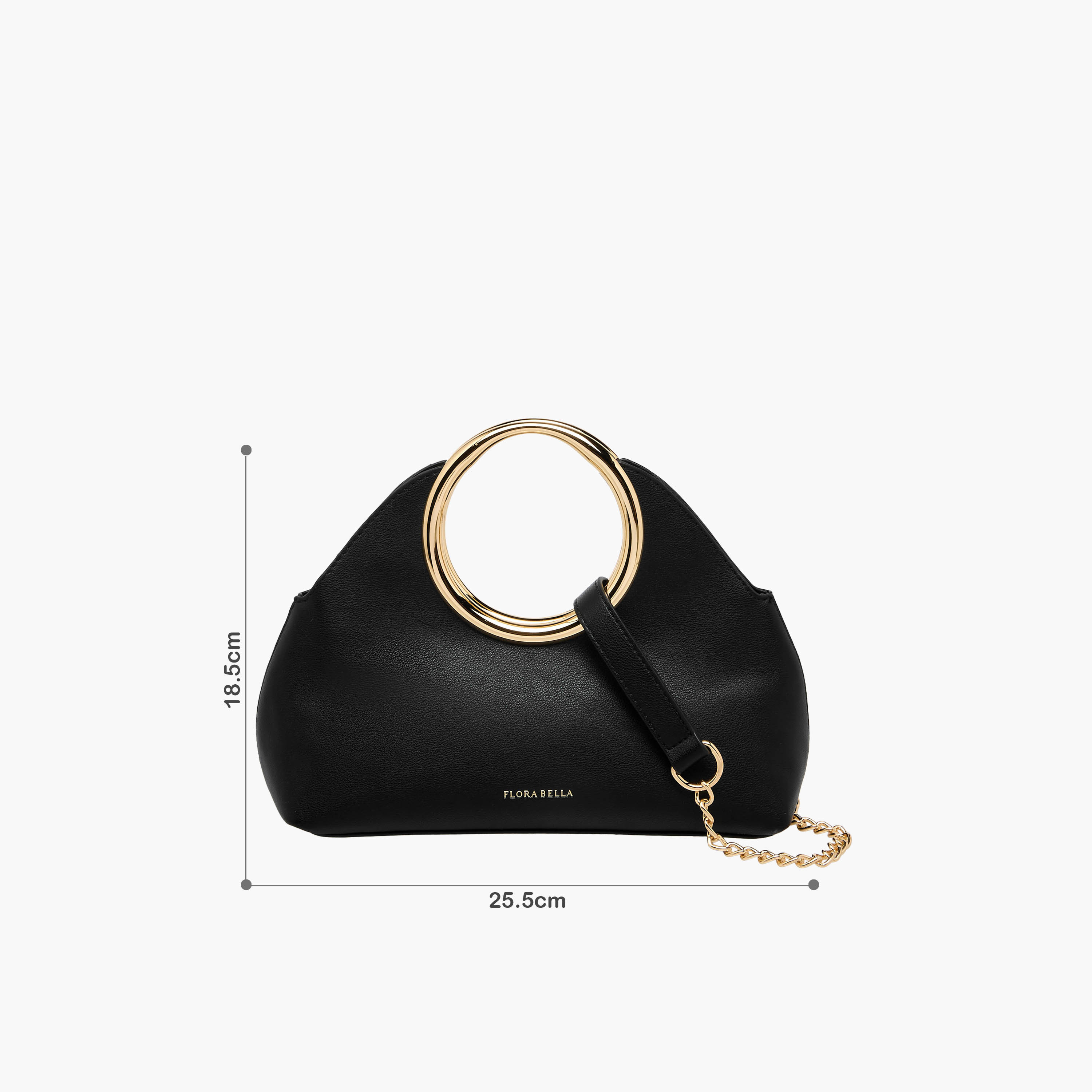 شنطة كروس بودي بارزة الملمس بحزام سلسلة قابل للفصل من فلورا بيلا-women-bagsandwallets-handbags-image-2