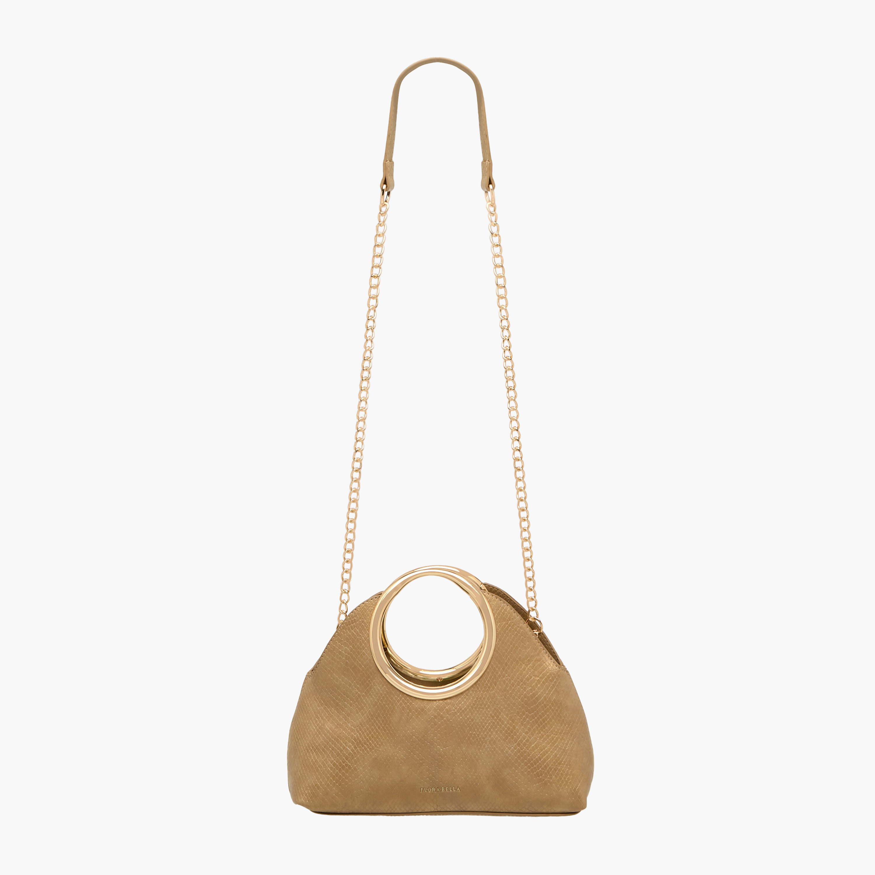 شنطة كروس بودي بارزة الملمس بحزام سلسلة قابل للفصل من فلورا بيلا-women-bagsandwallets-handbags-image-4