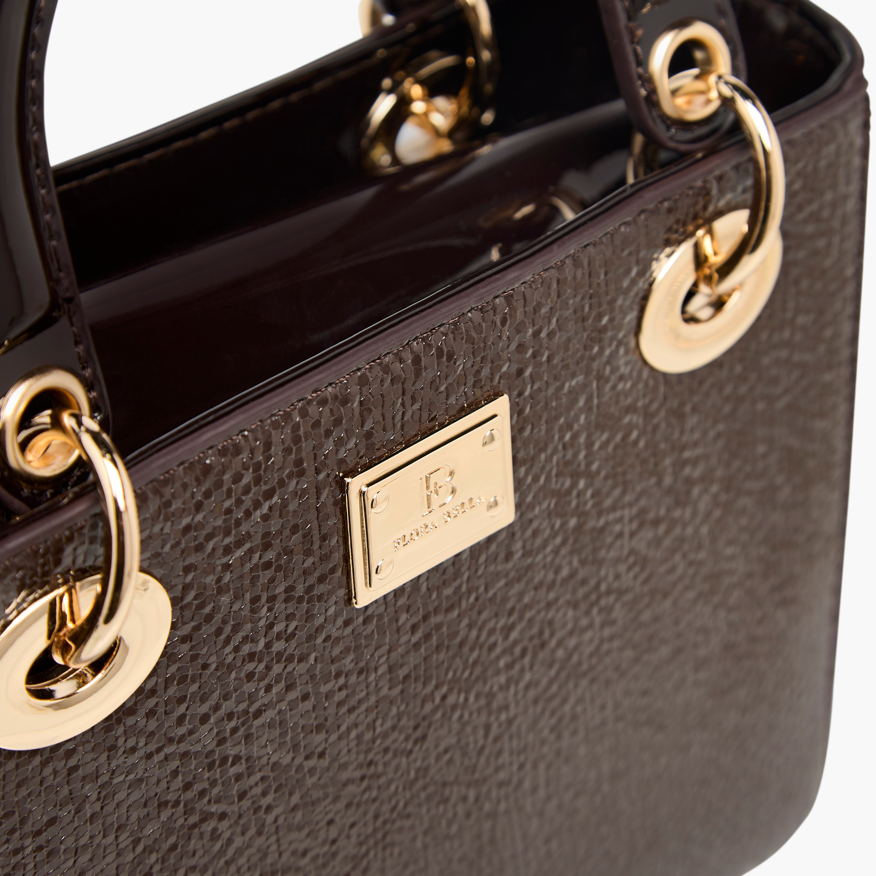 شنطة توتي بارزة الملمس بمقبض مزدوج وحزام كتف قابل للفصل من فلورا بيلا-women-bagsandwallets-handbags-image-4