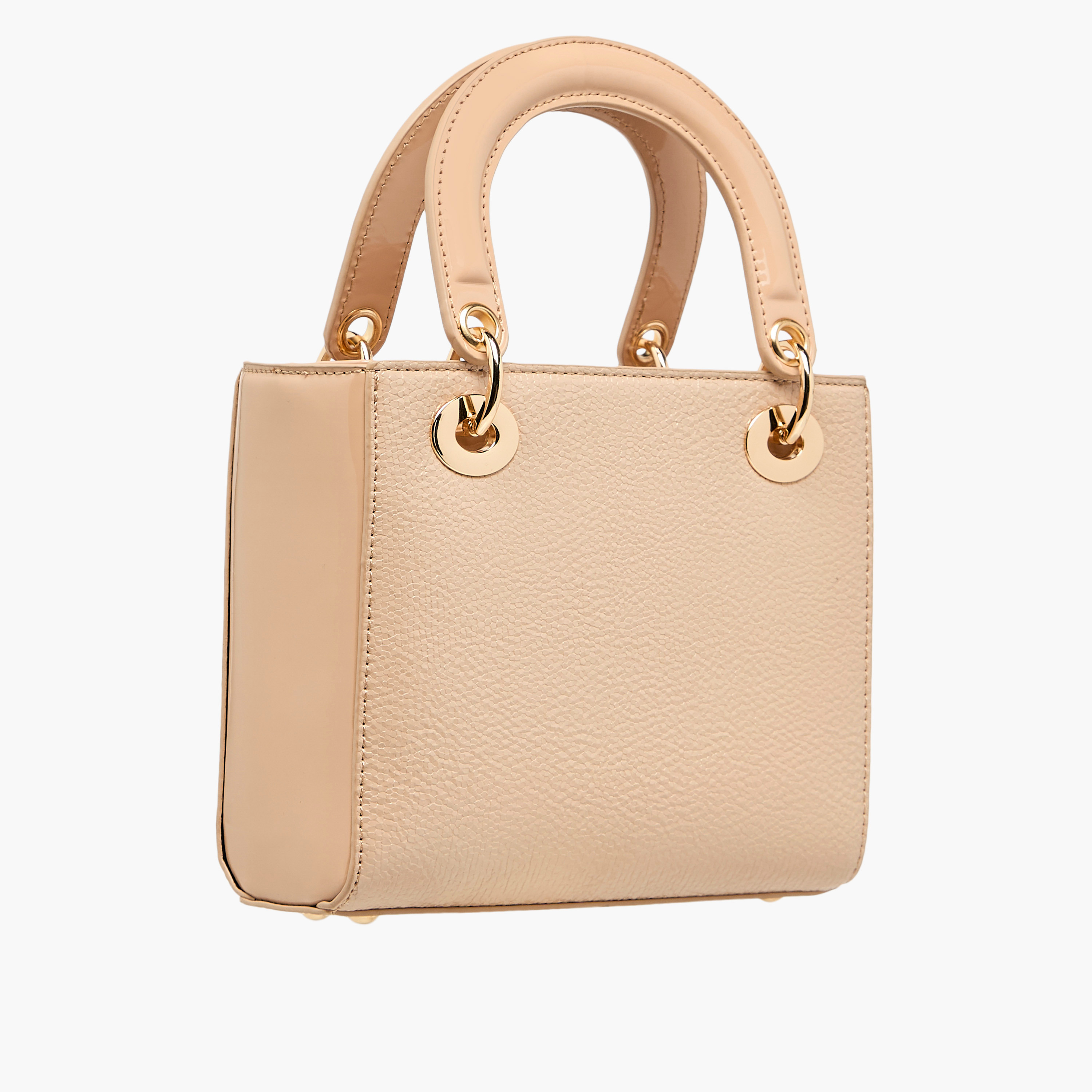 Flora Bella Textured Tote Bag with Double Handles and Detachable Shoulder Strap-women-bagsandwallets-handbags-image-3