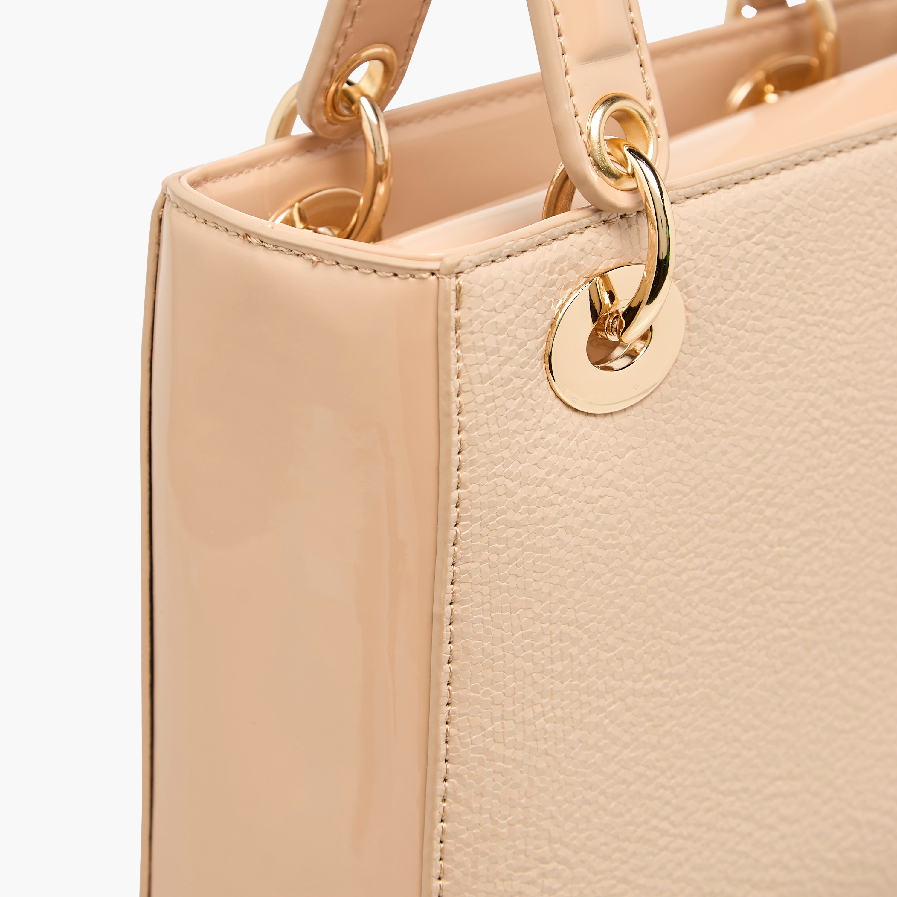 Flora Bella Textured Tote Bag with Double Handles and Detachable Shoulder Strap-women-bagsandwallets-handbags-image-5