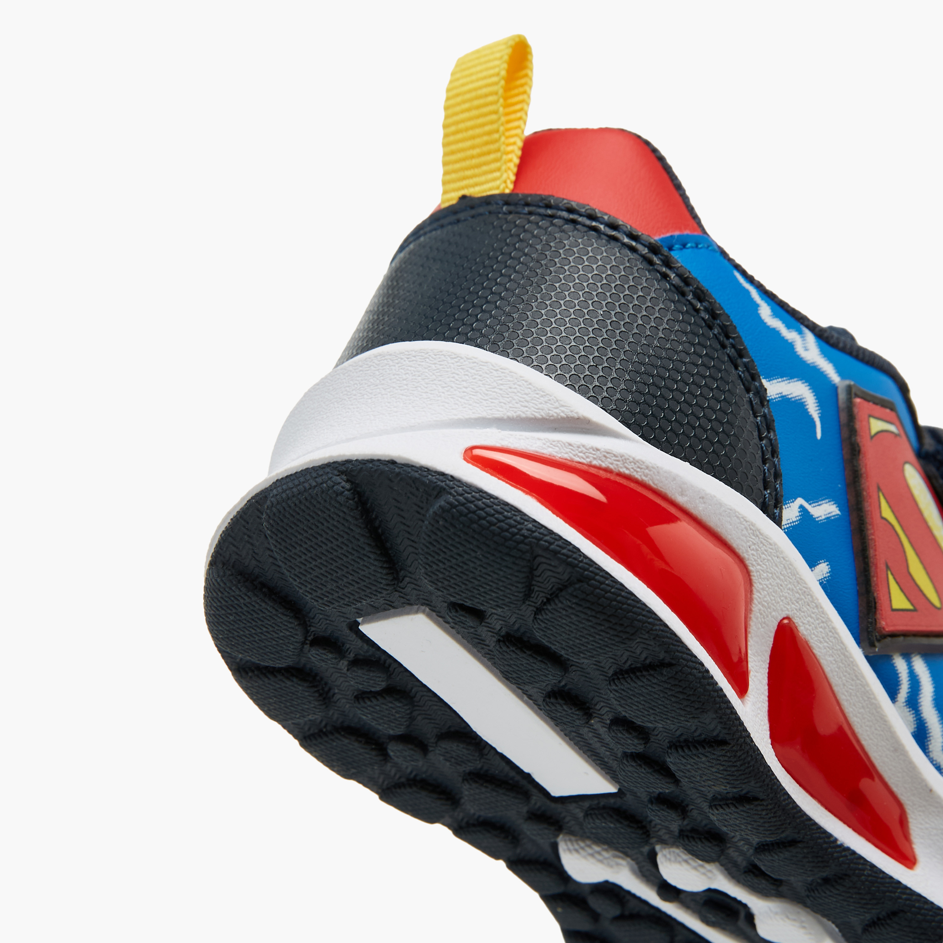 Superman Print Light-Up Sneakers with Hook and Loop Closure-boys-shoes-sneakers-image-5