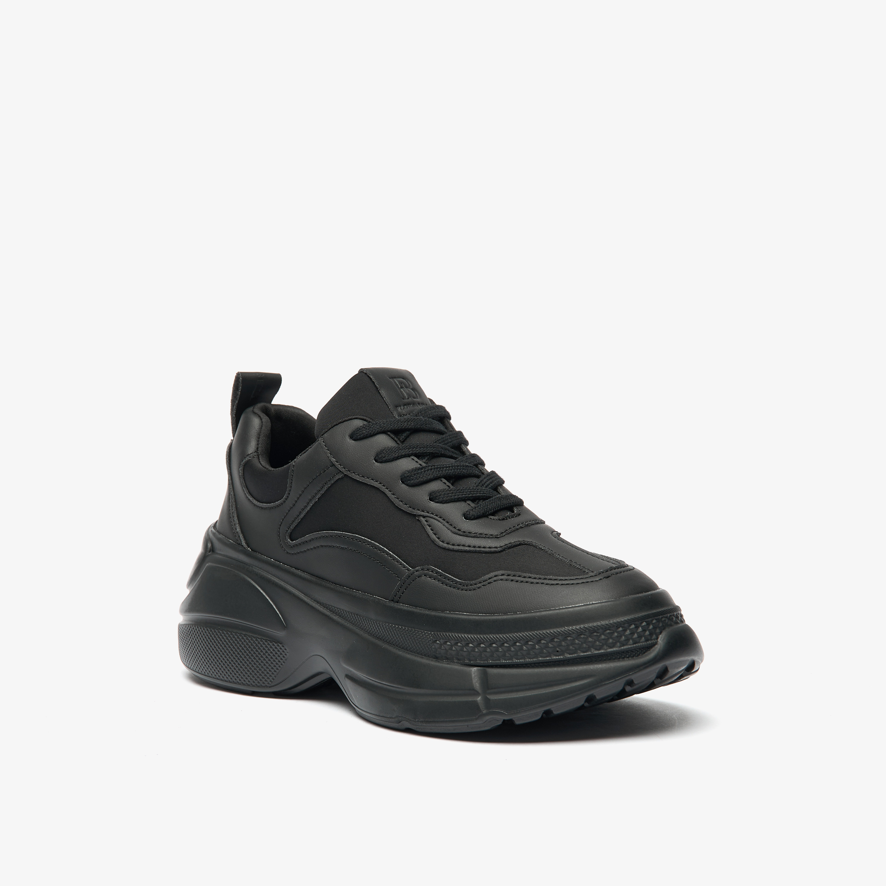 Flora Bella Panelled Chunky Sneakers with Lace-Up Closure-women-shoes-sneakers-image-6