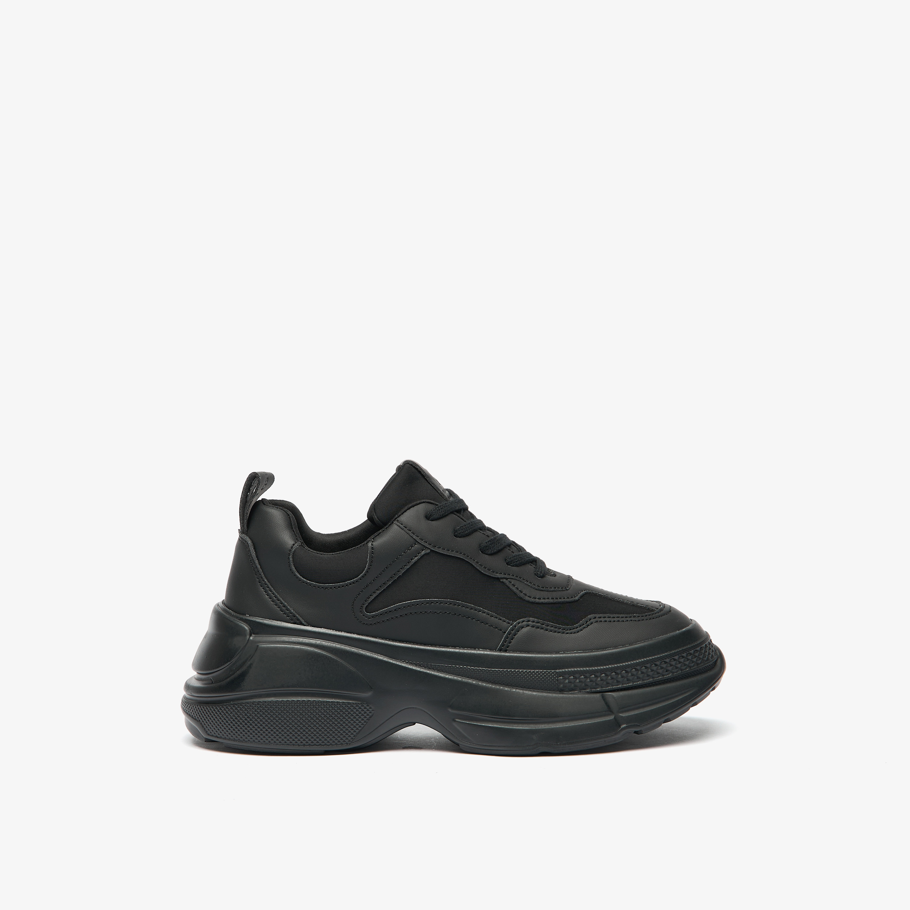 Flora Bella Panelled Chunky Sneakers with Lace-Up Closure-women-shoes-sneakers-image-8