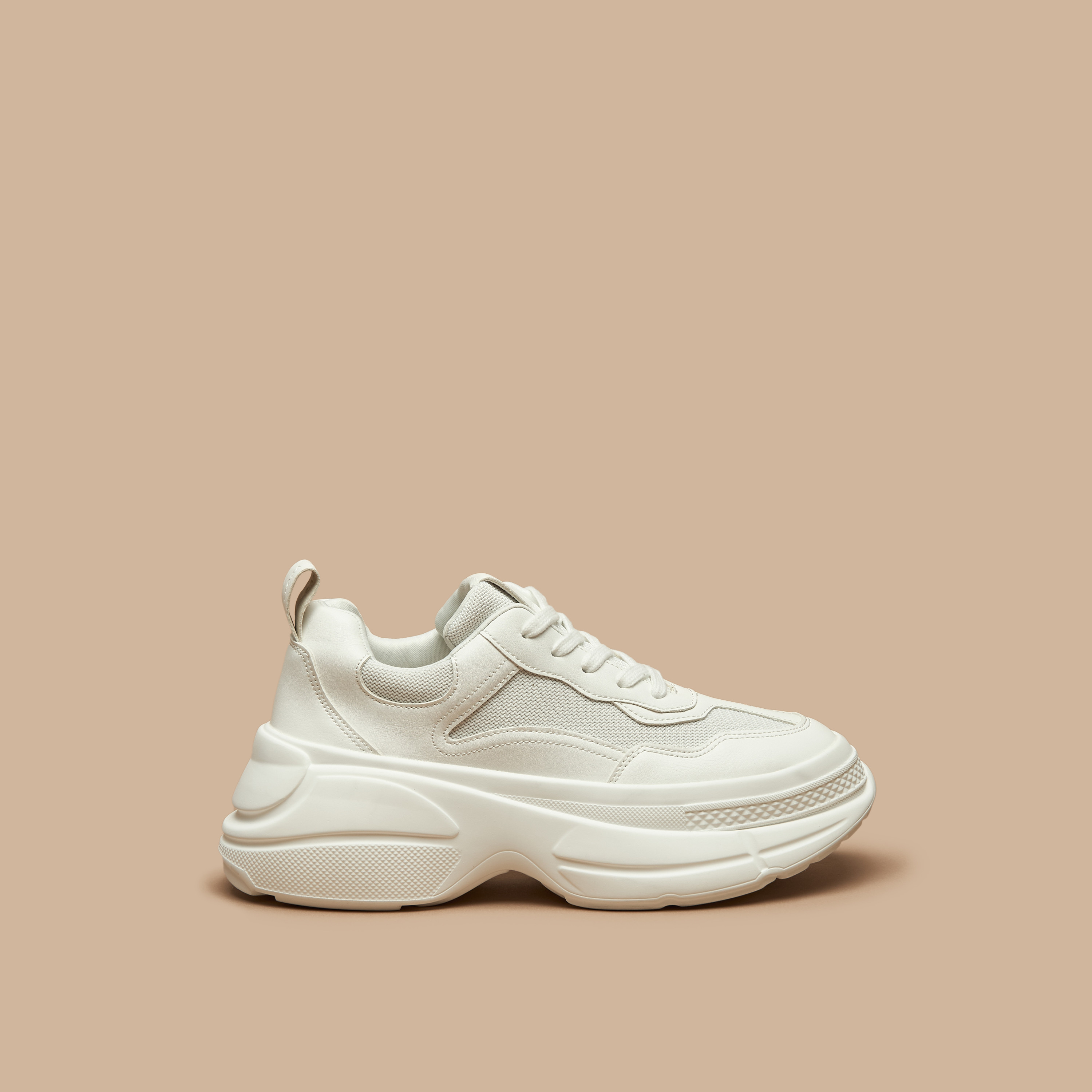 Flora Bella Panelled Chunky Sneakers with Lace-Up Closure-women-shoes-sneakers-image-3