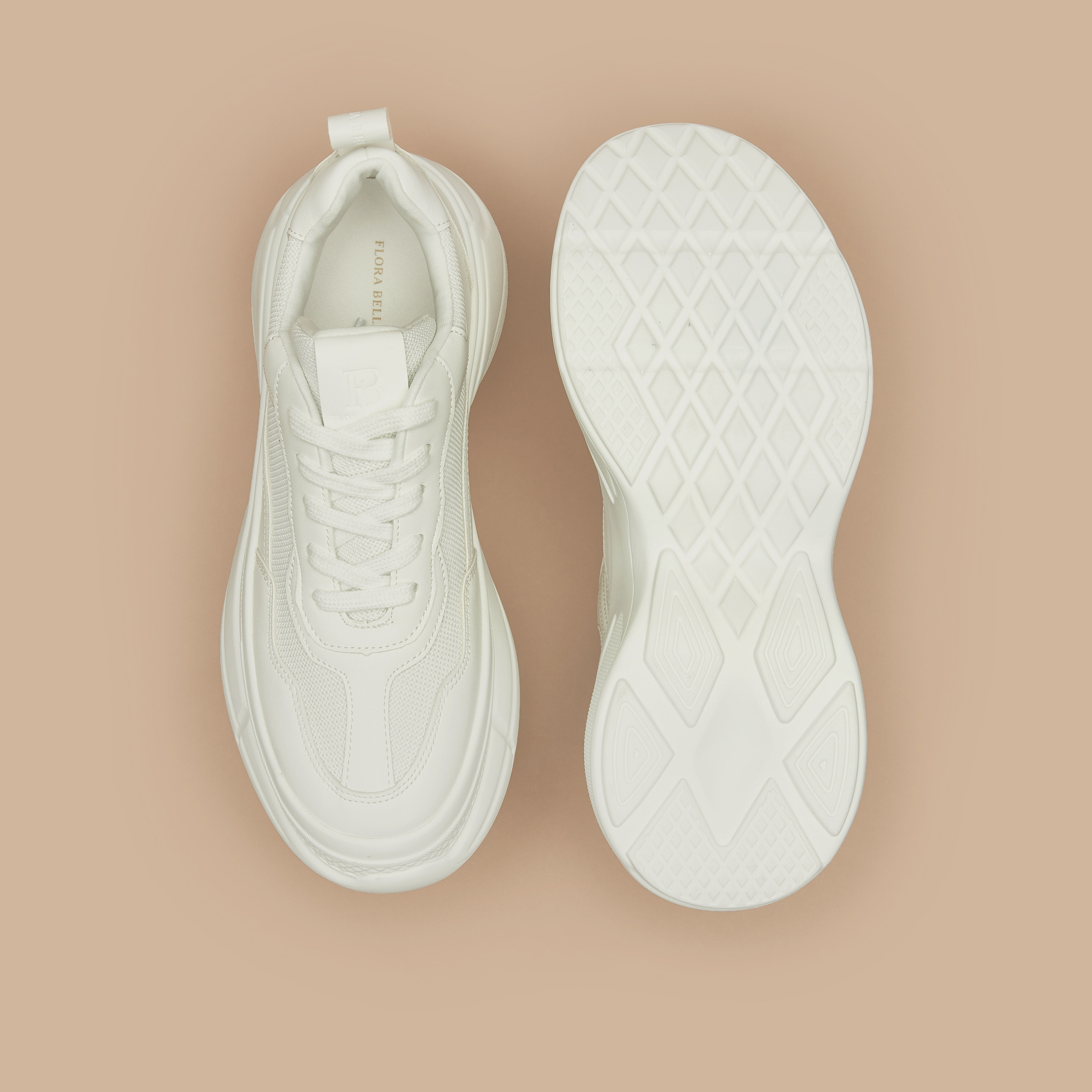 Flora Bella Panelled Chunky Sneakers with Lace-Up Closure-women-shoes-sneakers-image-4