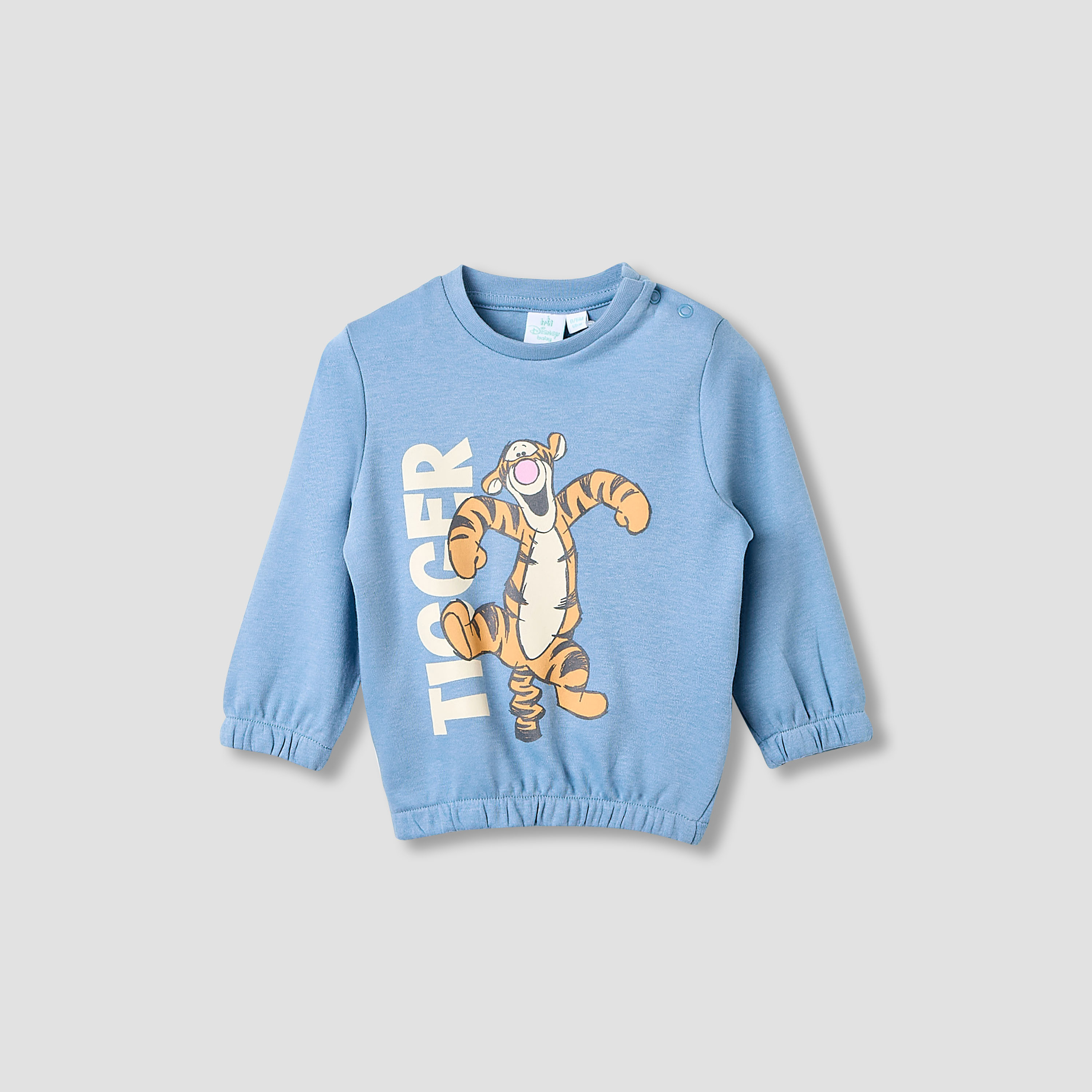 Juniors Pyjama Set with Tigger Print - Cotton - Long Sleeves - Round Neck-promo_babyshop_Buy2for79_KWT130126-image-2