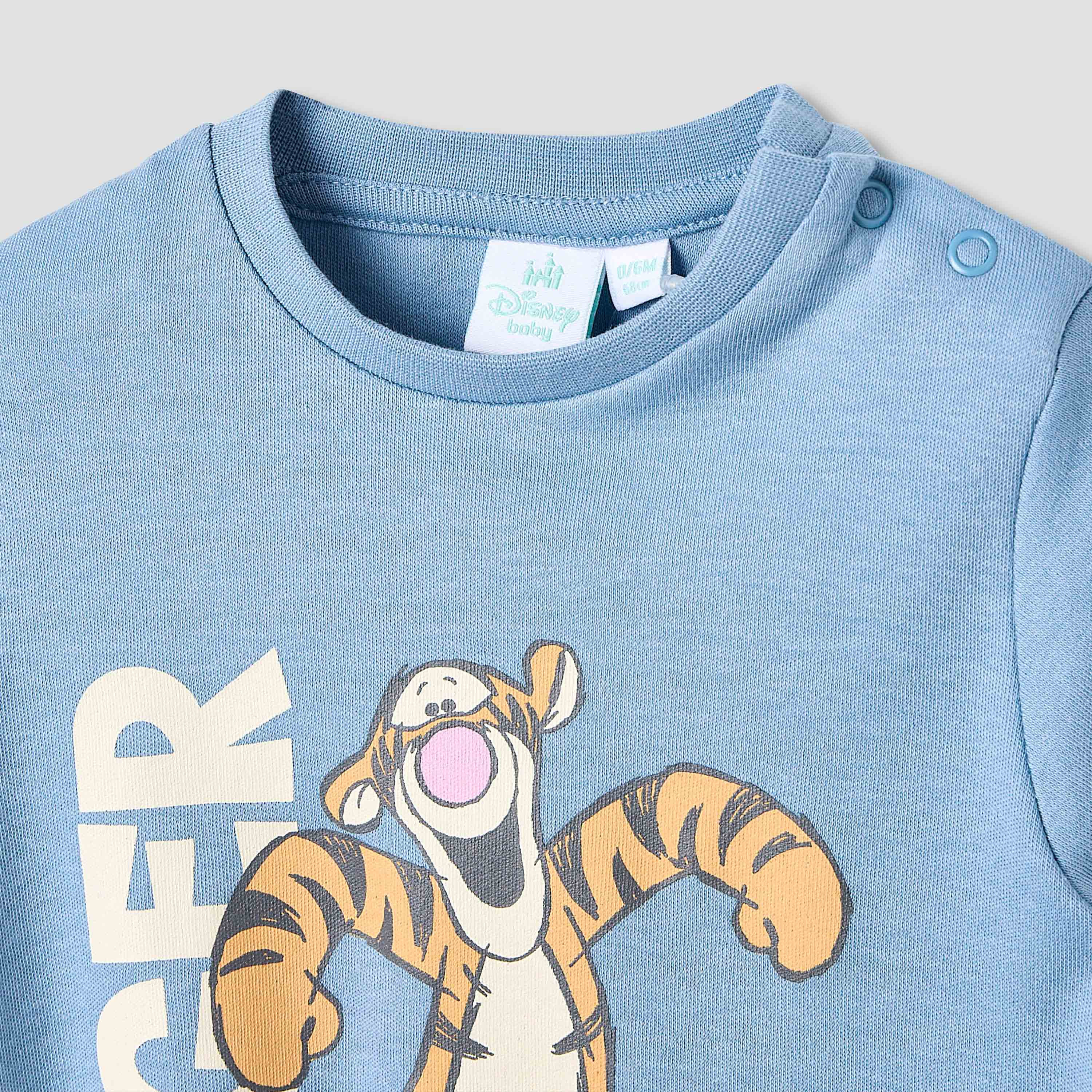 Juniors Pyjama Set with Tigger Print - Cotton - Long Sleeves - Round Neck-promo_babyshop_Buy2for79_KWT130126-image-4