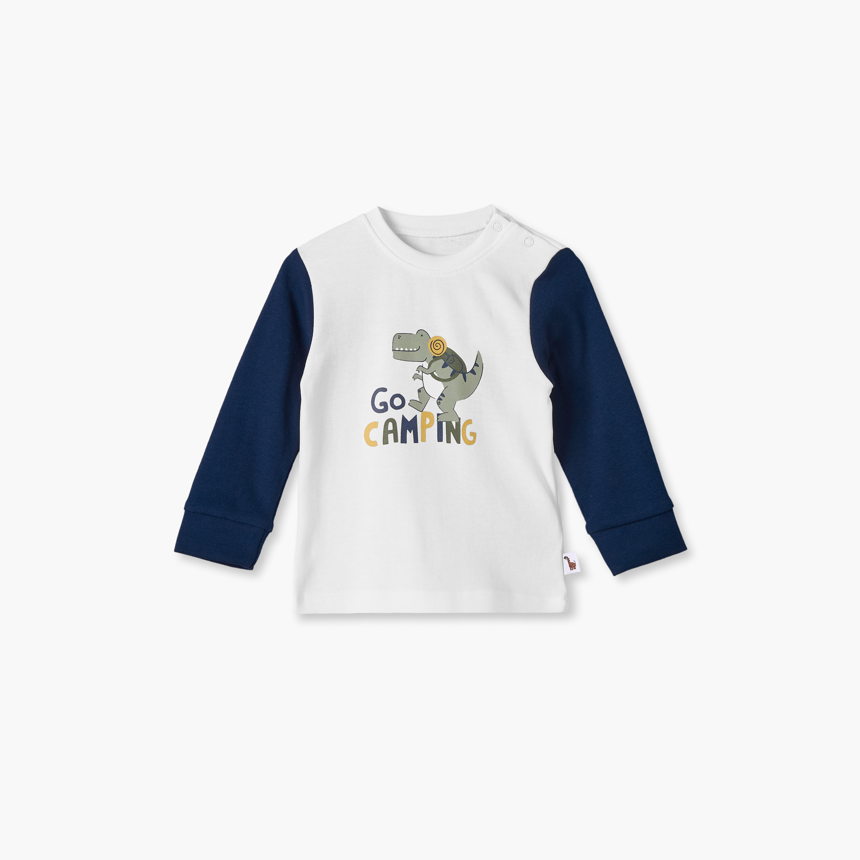 Pack of 2 Juniors Cotton Crew Neck Long Sleeves Pyjama Set with Dinosaur Print-baby-boys-clothing-nightwear-pyjamasets-image-2