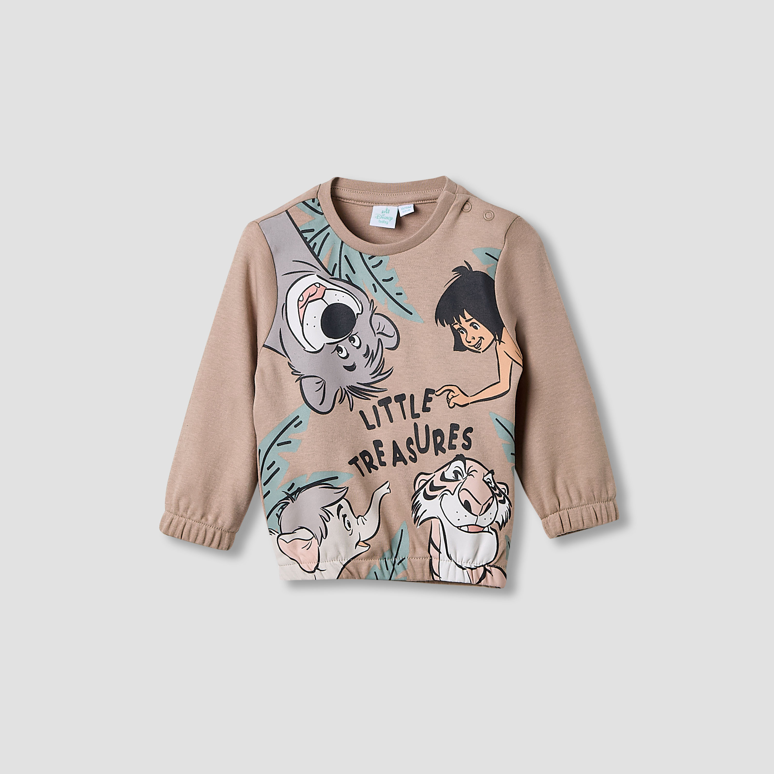 Juniors Cotton Round Neck Long Sleeves Pyjama Set with Jungle Book Print-promo_babyshop_Buy2for89_QAT130126-image-2