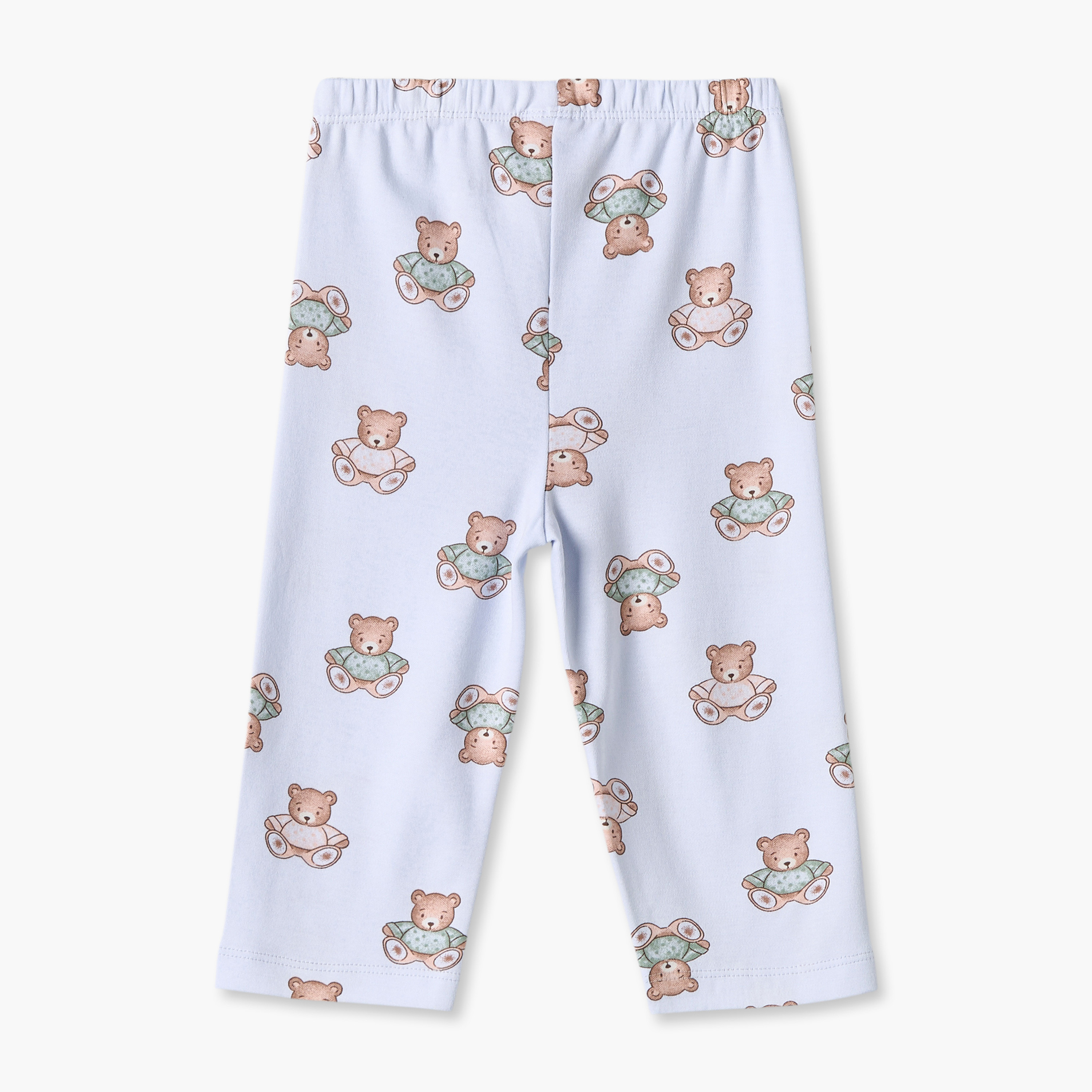 Pack of 3 Juniors Cotton Crew Neck Long Sleeves Pyjama Set with Teddy Bear Print-baby-girls-clothing-nightwear-pyjamasets-image-10