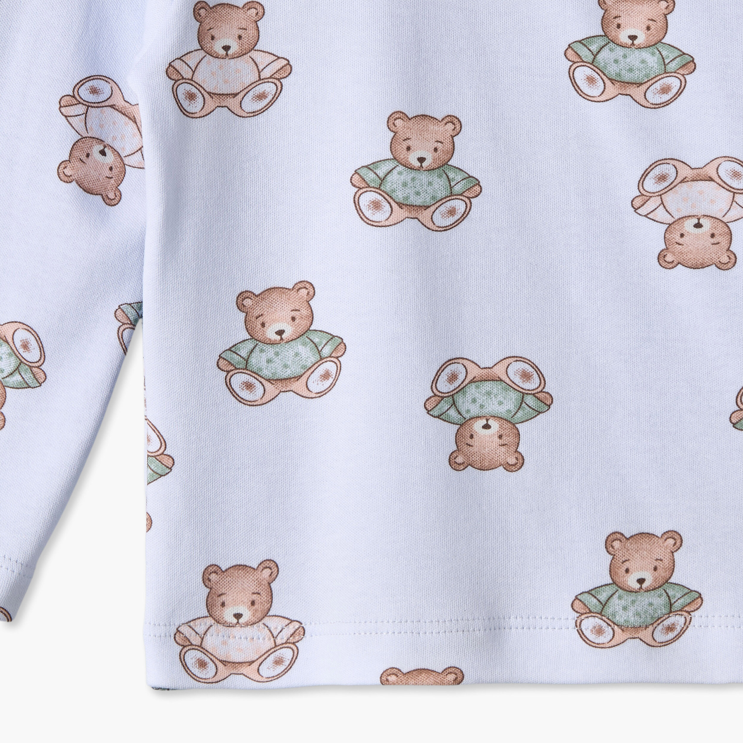 Pack of 3 Juniors Cotton Crew Neck Long Sleeves Pyjama Set with Teddy Bear Print-baby-girls-clothing-nightwear-pyjamasets-image-11