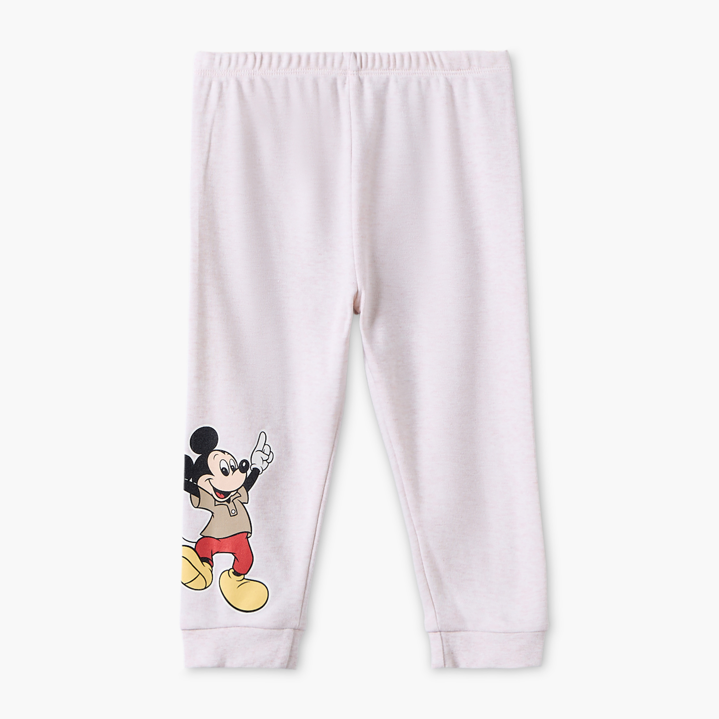 Pack of 2 Disney Cotton Crew Neck Long Sleeves Pyjama Set with Mickey Mouse Print-baby-boys-clothing-nightwear-pyjamasets-image-4
