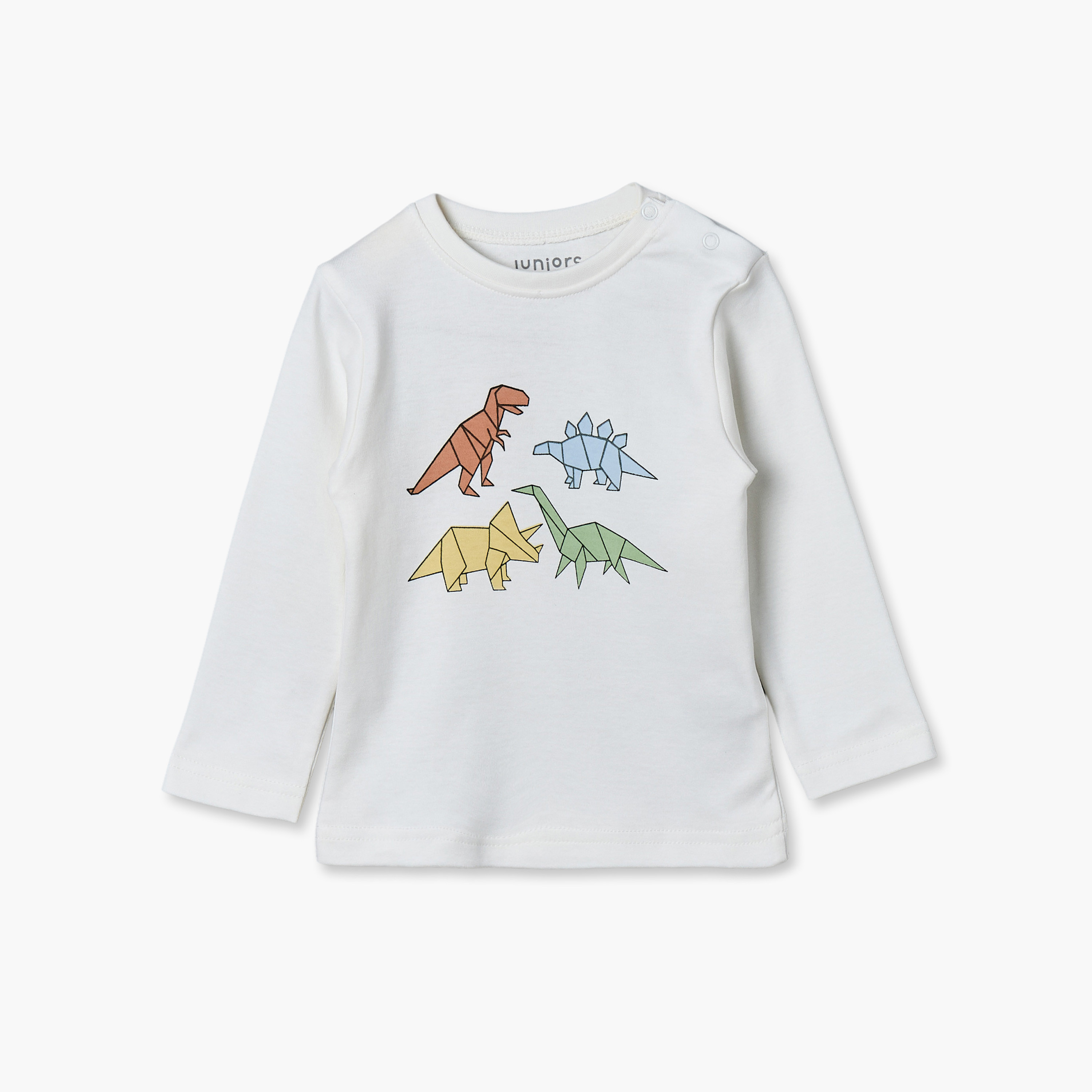 Pack of 4 Juniors Crew Neck Long Sleeves Pyjama Set with Dinosaur Print-baby-boys-clothing-nightwear-pyjamasets-image-6