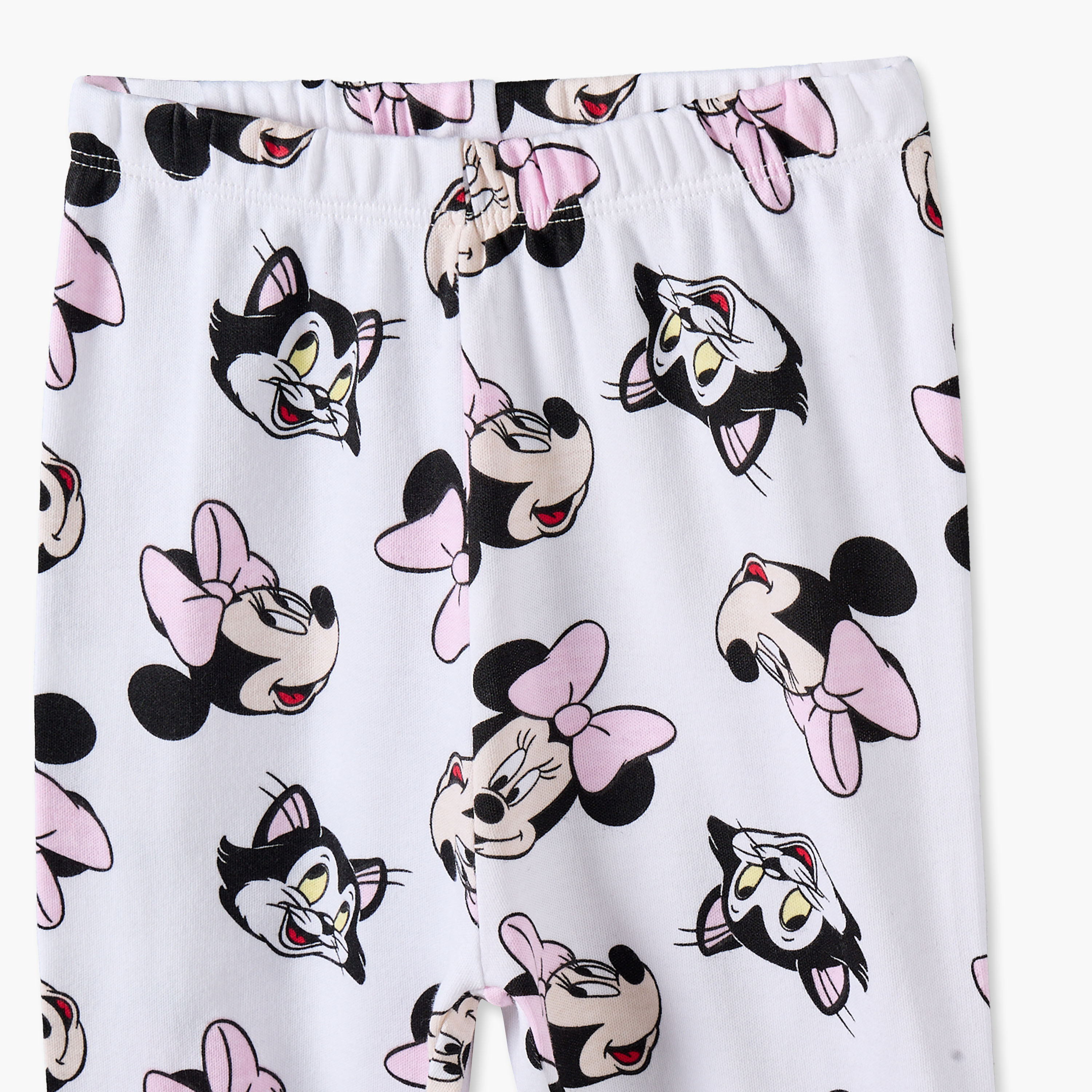 Pack of 2 Disney Cotton Crew Neck Long Sleeves Pyjama Set with Minnie Mouse Print-baby-girls-clothing-nightwear-pyjamasets-image-10