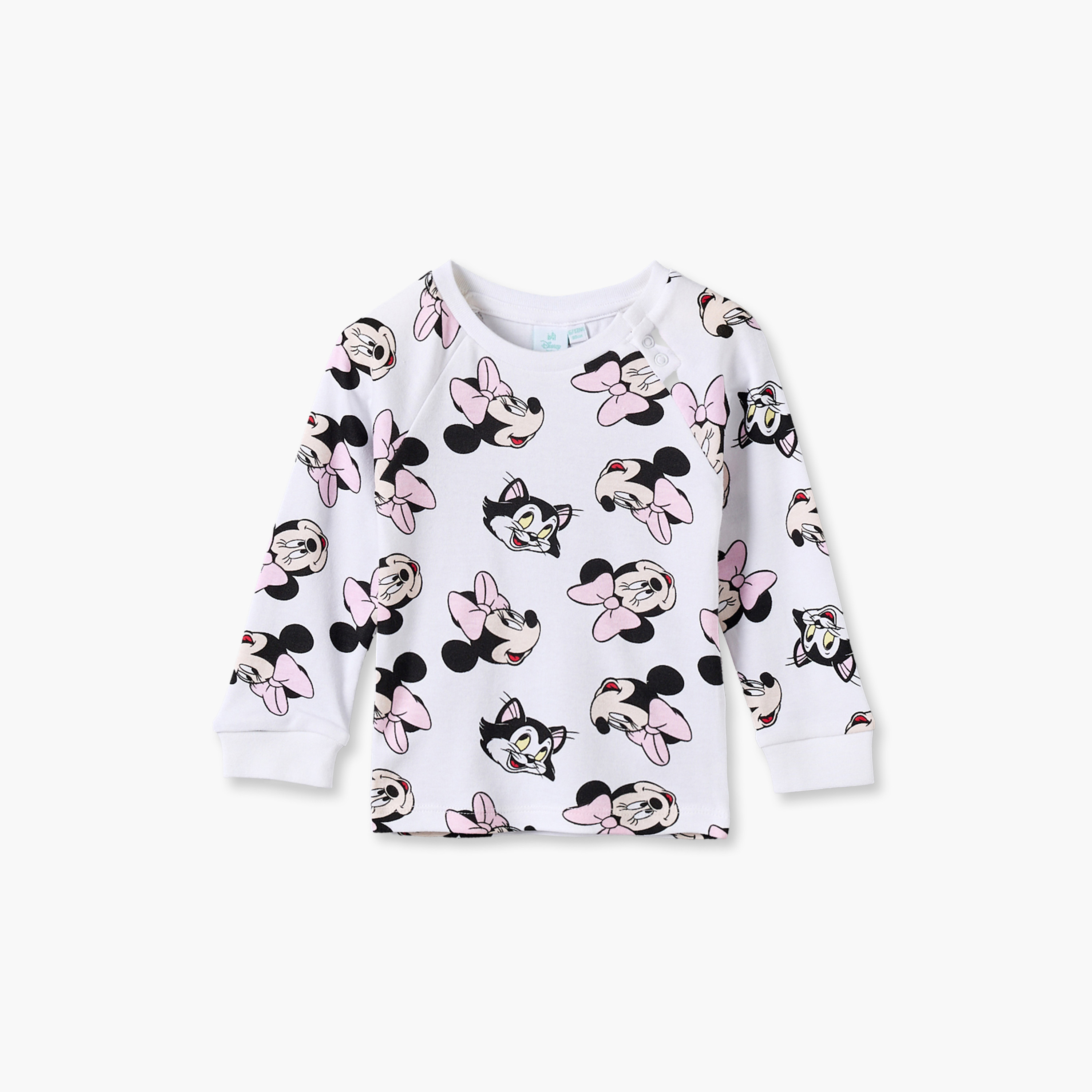 Pack of 2 Disney Cotton Crew Neck Long Sleeves Pyjama Set with Minnie Mouse Print-baby-girls-clothing-nightwear-pyjamasets-image-3