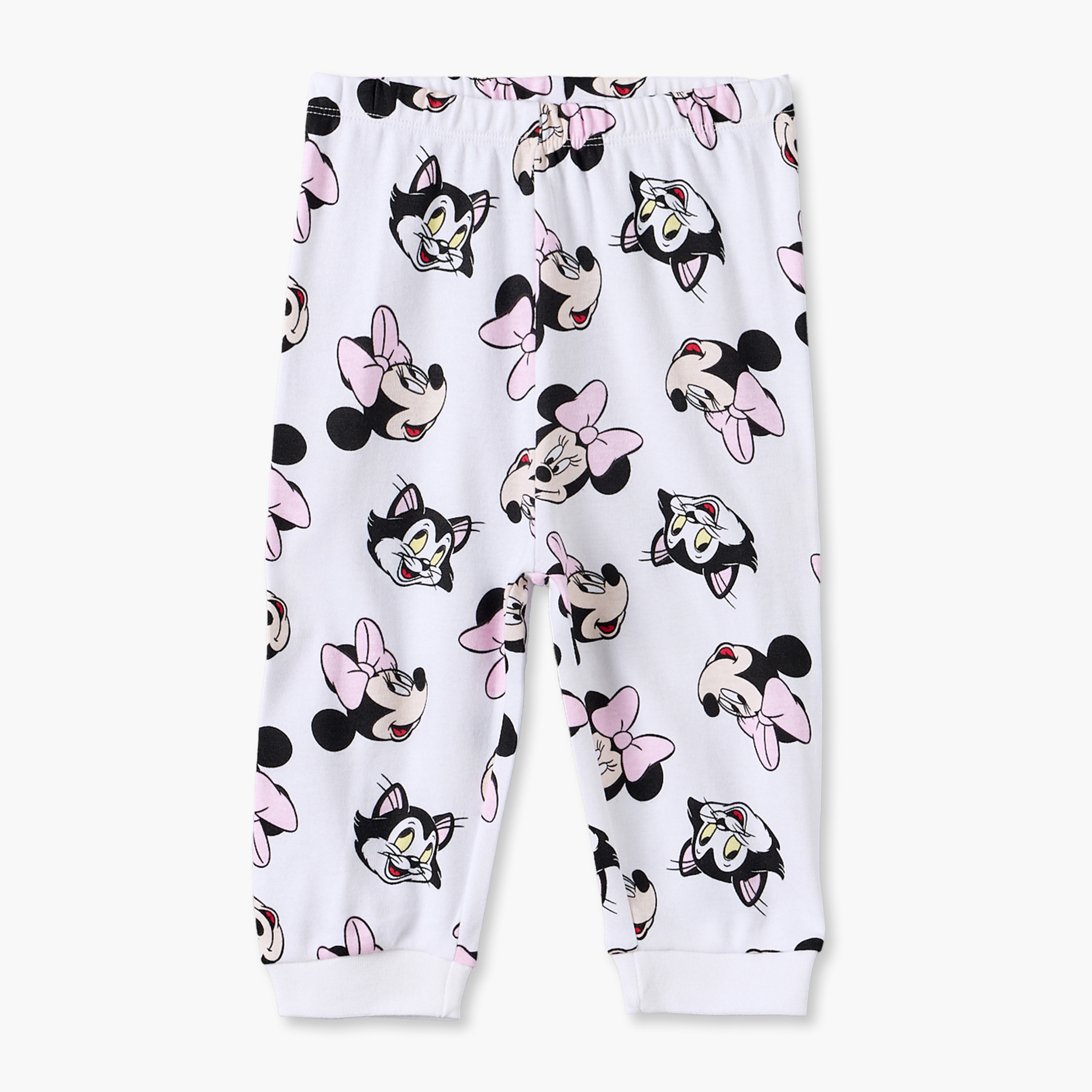 Pack of 2 Disney Cotton Crew Neck Long Sleeves Pyjama Set with Minnie Mouse Print-baby-girls-clothing-nightwear-pyjamasets-image-6