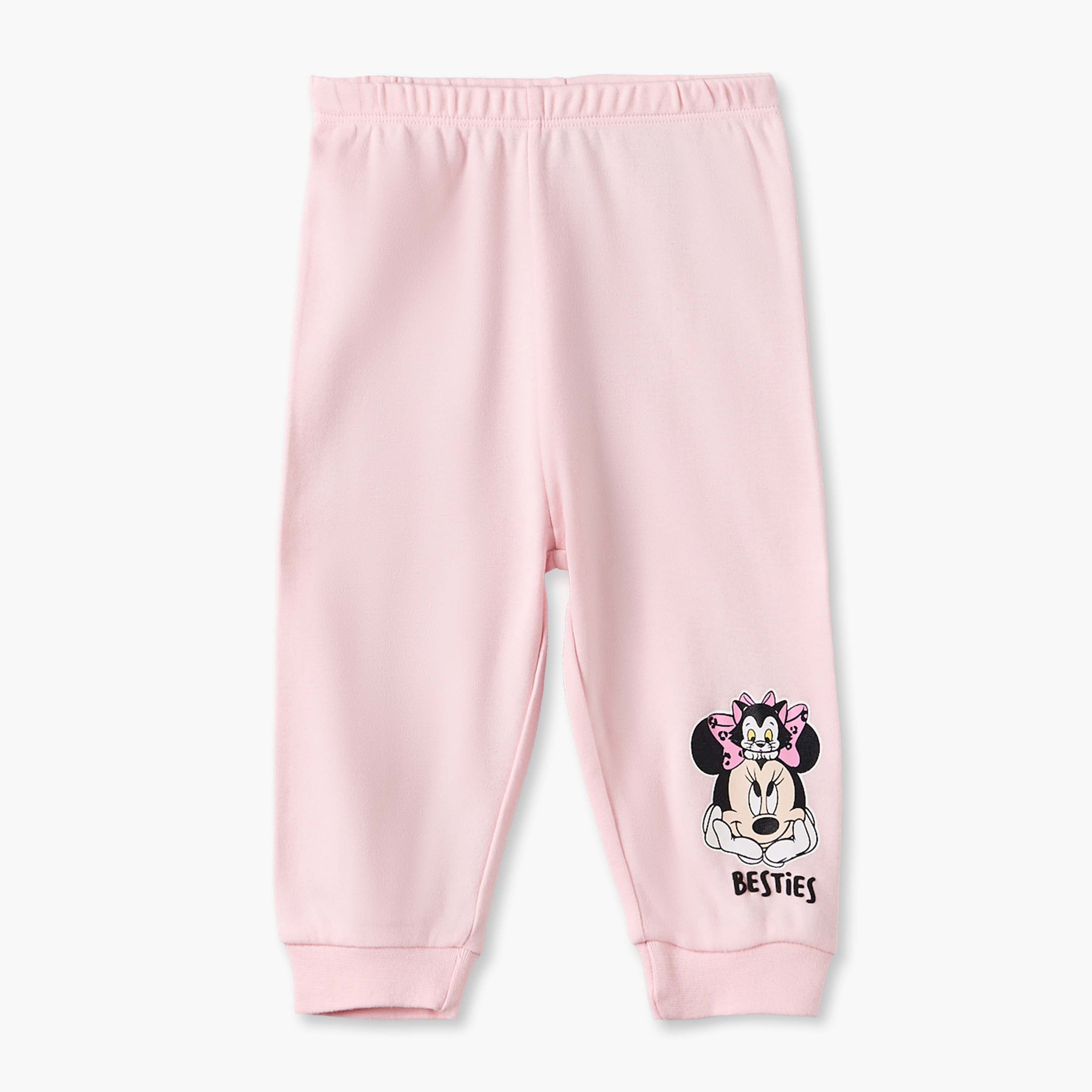 Pack of 2 Disney Cotton Crew Neck Long Sleeves Pyjama Set with Minnie Mouse Print-baby-girls-clothing-nightwear-pyjamasets-image-8
