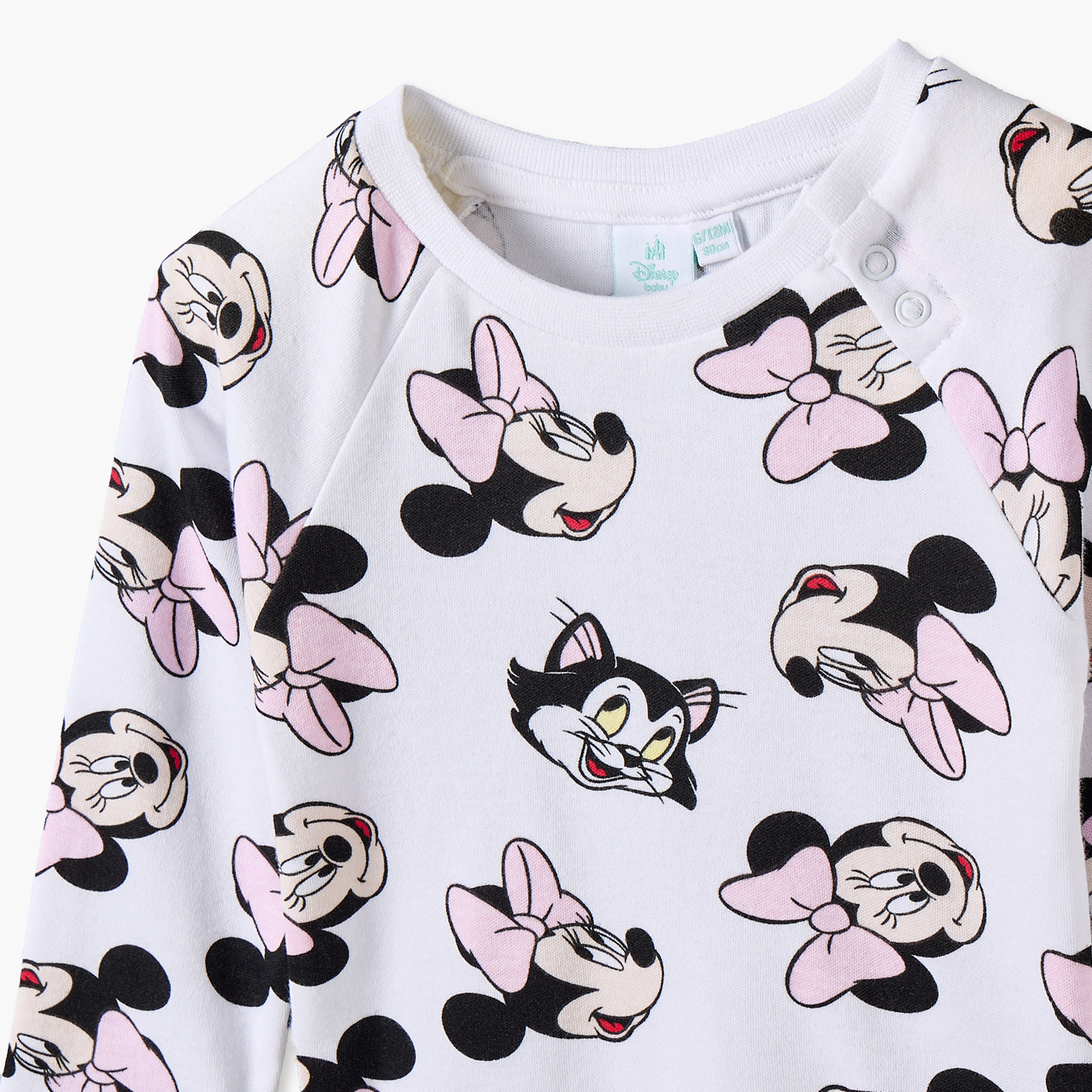Pack of 2 Disney Cotton Crew Neck Long Sleeves Pyjama Set with Minnie Mouse Print-baby-girls-clothing-nightwear-pyjamasets-image-9