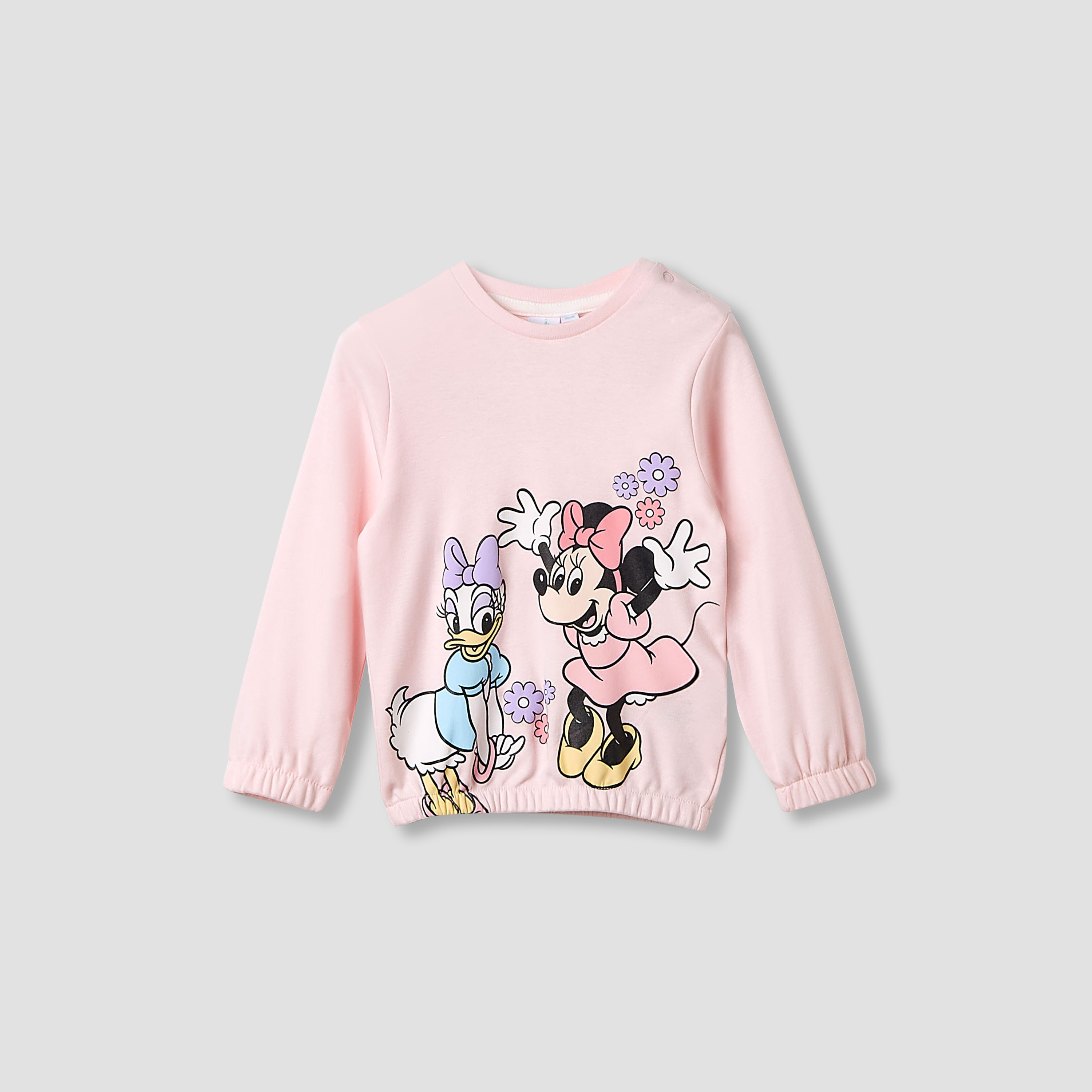 Juniors Pyjama Set with Minnie Mouse and Daisy Duck Print - Cotton - Long Sleeves - Round Neck-promo_babyshop_Buy2for79_KWT130126-image-2