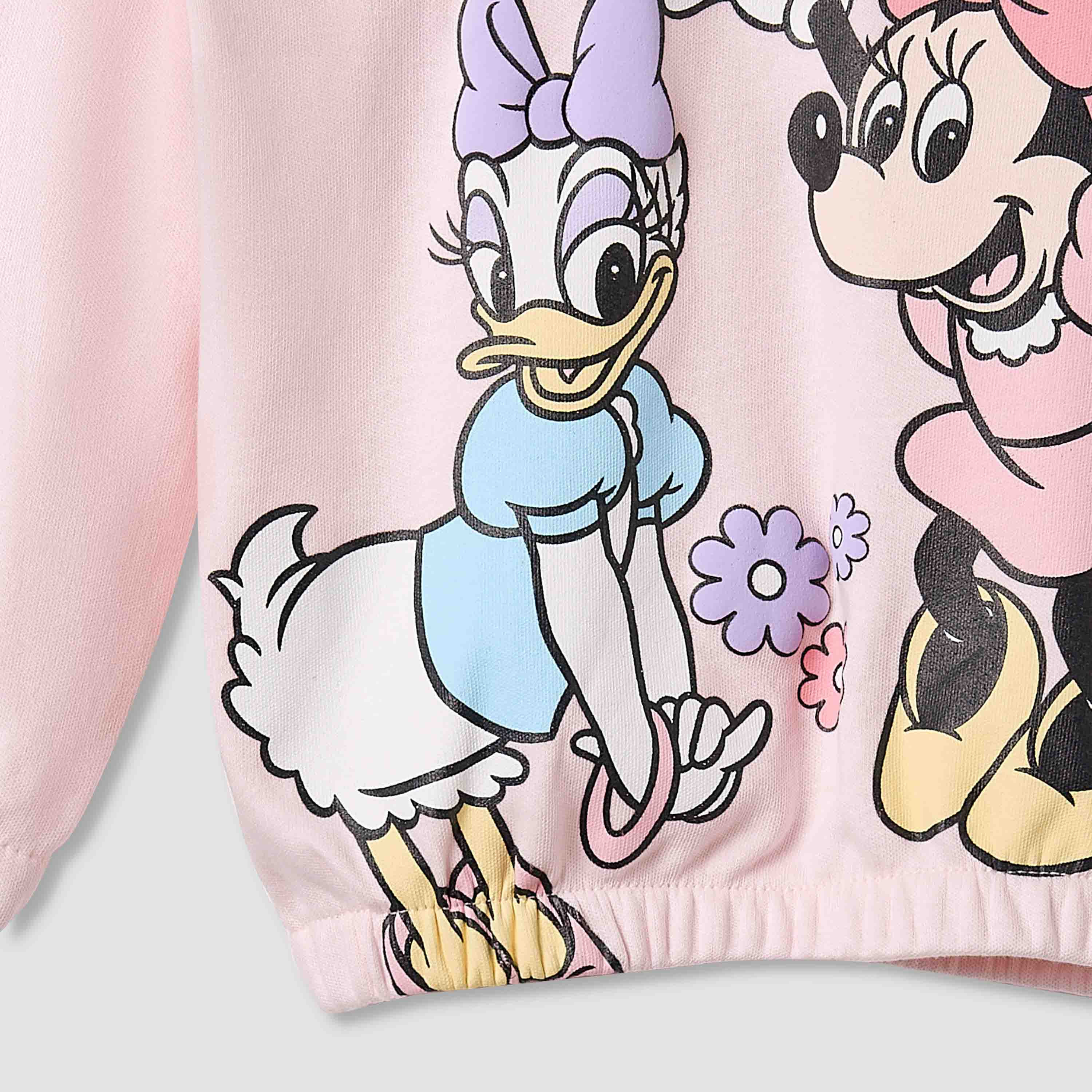 Juniors Pyjama Set with Minnie Mouse and Daisy Duck Print - Cotton - Long Sleeves - Round Neck-promo_babyshop_Buy2for79_KWT130126-image-4