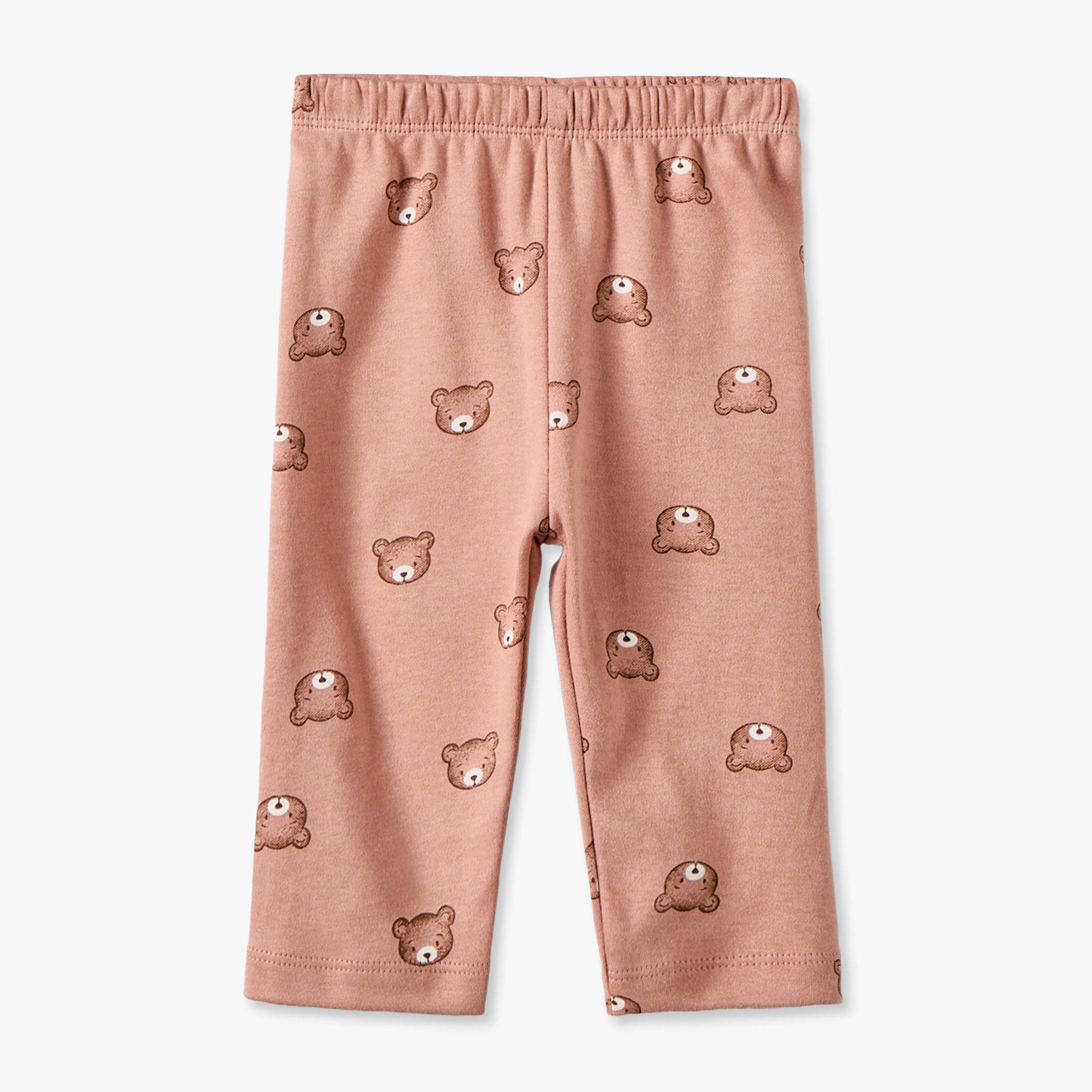 Juniors Cotton Crew Neck Long Sleeves Pyjama Set with Teddy Bear Print-baby-girls-clothing-nightwear-pyjamasets-image-4