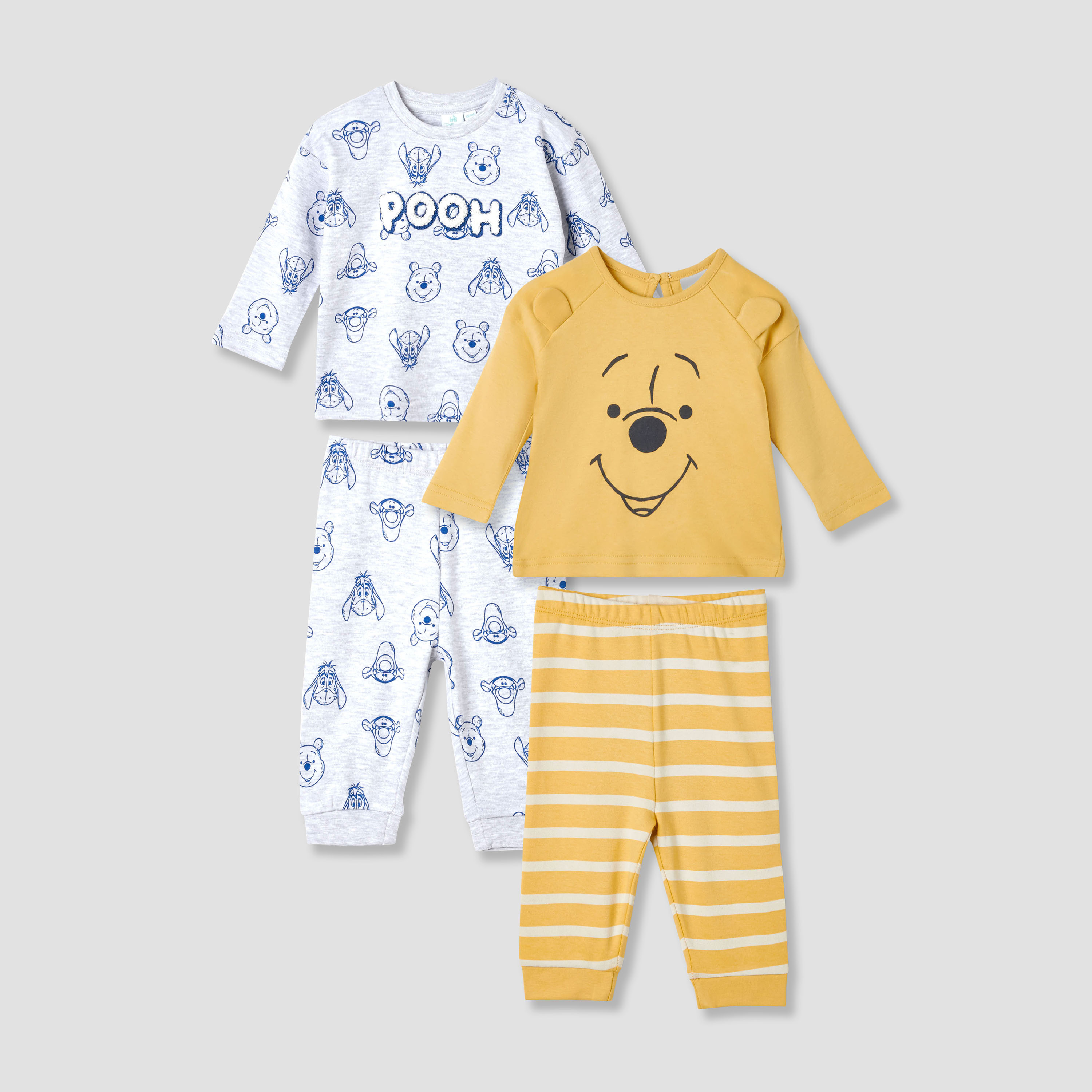 Disney Pyjama Set with Winnie the Pooh Print - Cotton - Long Sleeves - Crew Neck - Set of 2-baby-boys-clothing-nightwear-pyjamasets-image-1