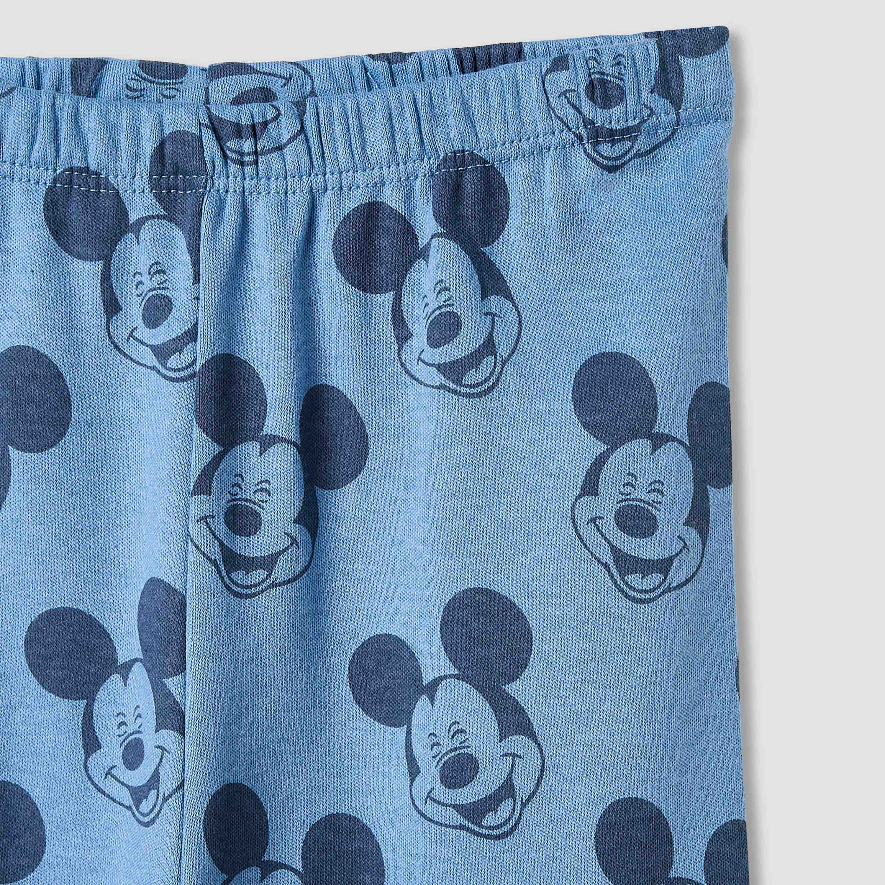 Disney Pyjama Set with Mickey Mouse Print - Cotton - Long Sleeves - Crew Neck - Set of 2-baby-boys-clothing-nightwear-pyjamasets-image-8