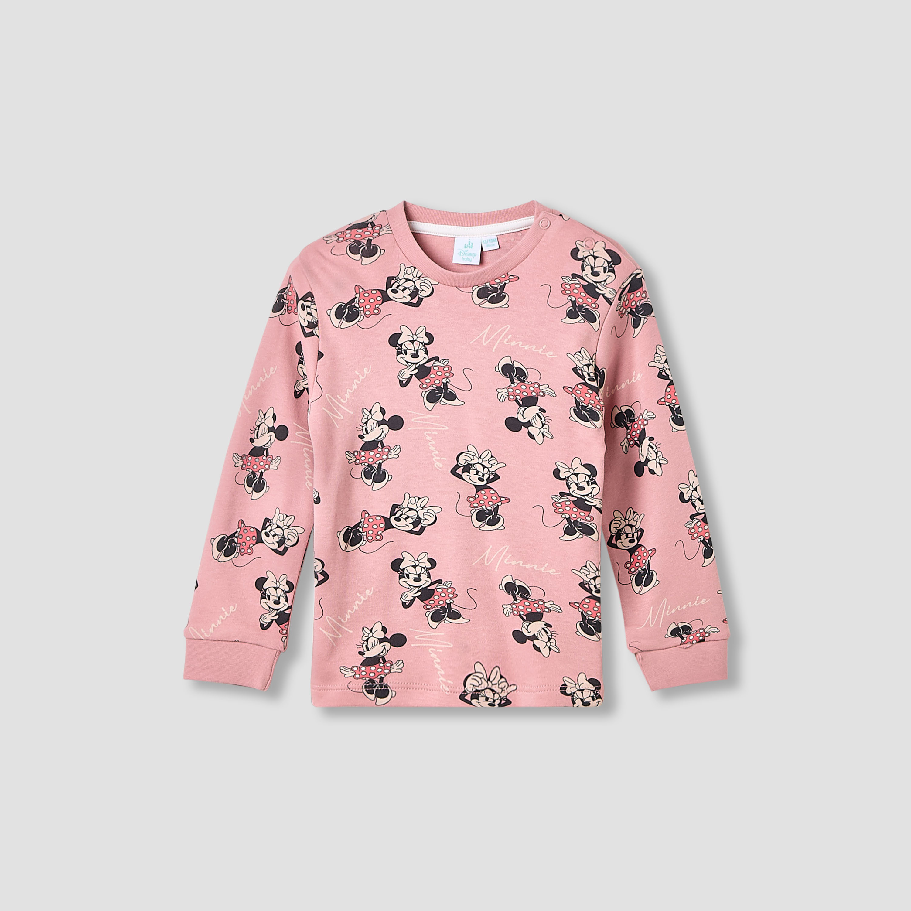 Disney Pyjama Set with Minnie Mouse Print - Cotton - Long Sleeves - Crew Neck - Set of 2-baby-girls-clothing-nightwear-pyjamasets-image-3