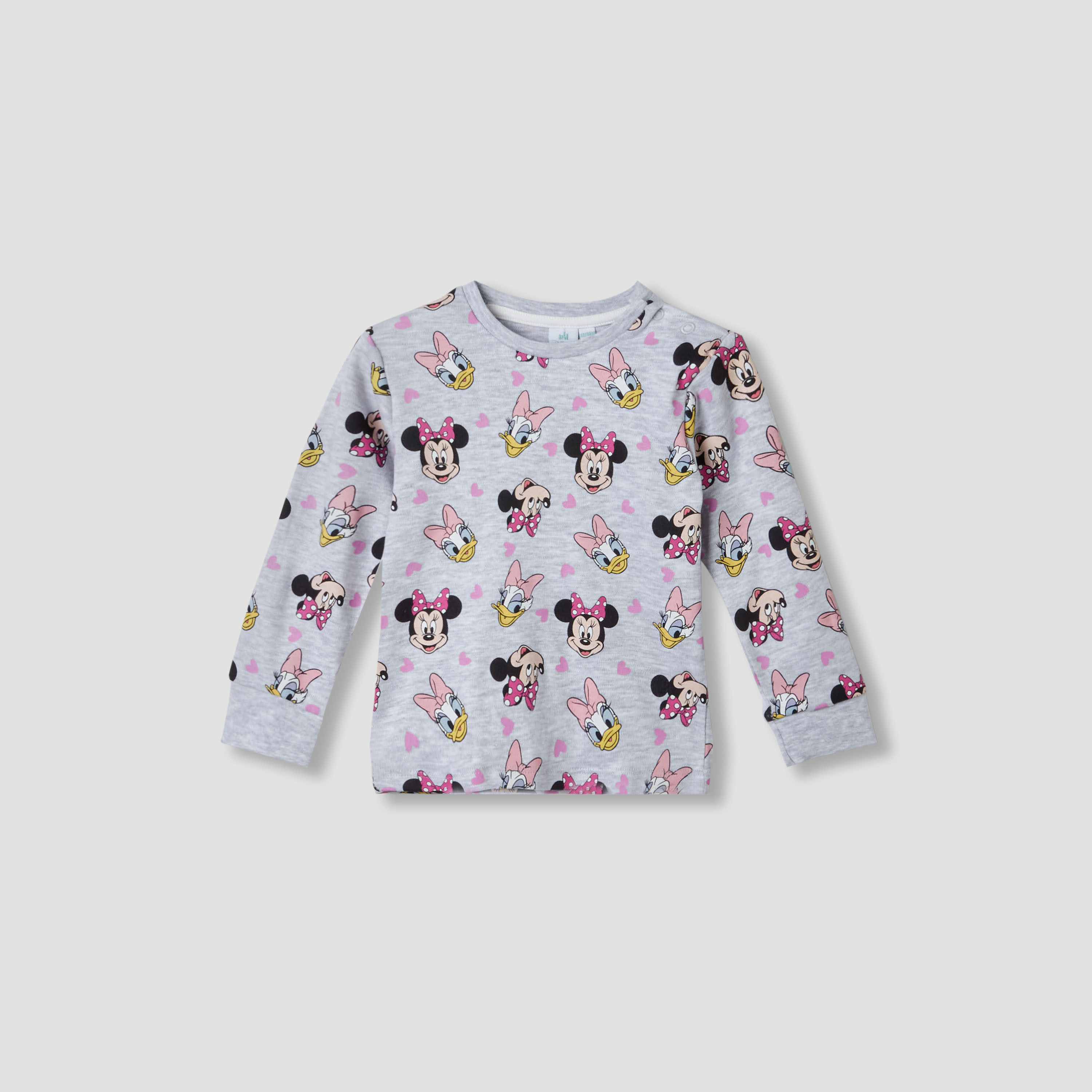 Disney Pyjama Set with Minnie Mouse Print - Cotton - Long Sleeves - Crew Neck - Set of 2-baby-girls-clothing-nightwear-pyjamasets-image-2