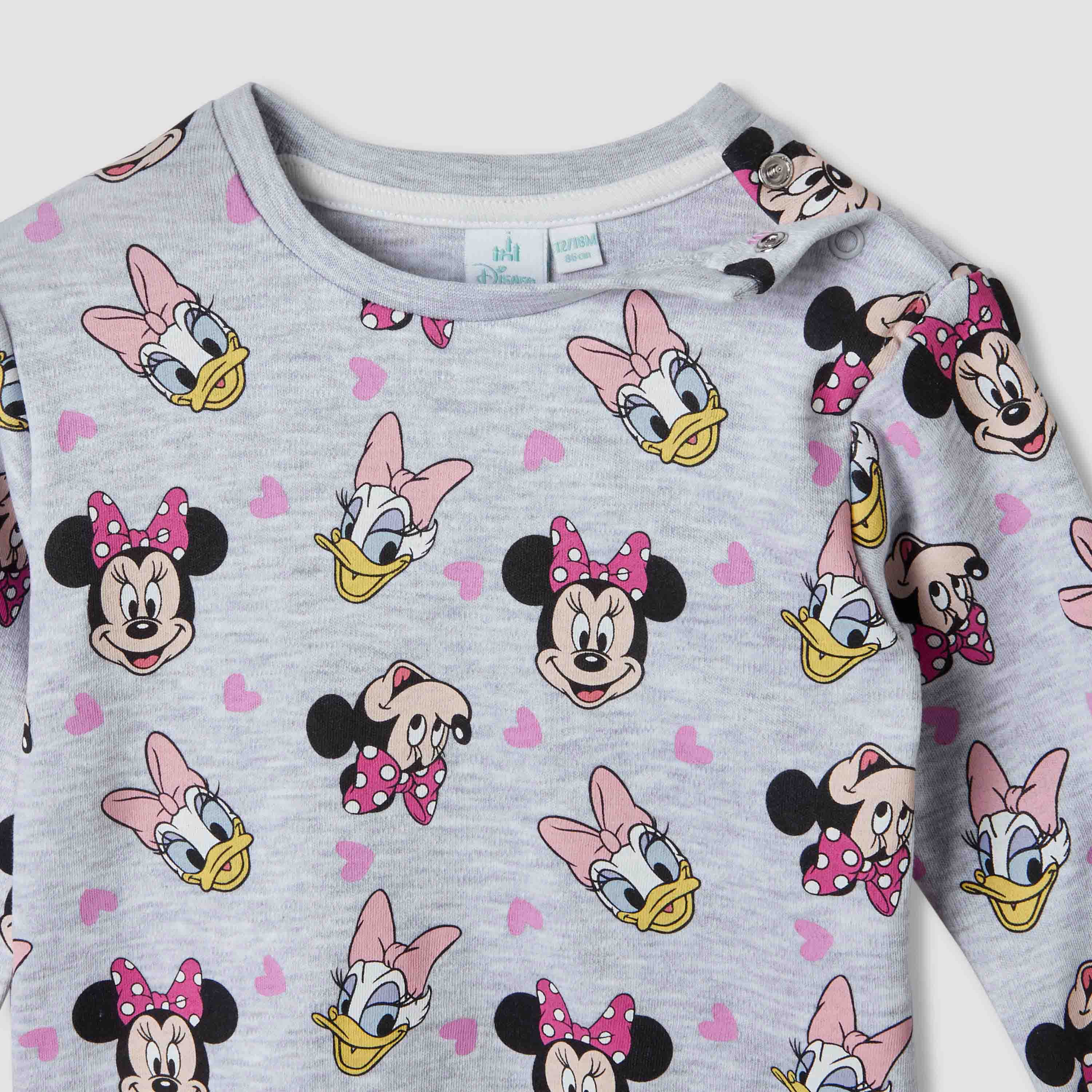 Disney Pyjama Set with Minnie Mouse Print - Cotton - Long Sleeves - Crew Neck - Set of 2-baby-girls-clothing-nightwear-pyjamasets-image-6