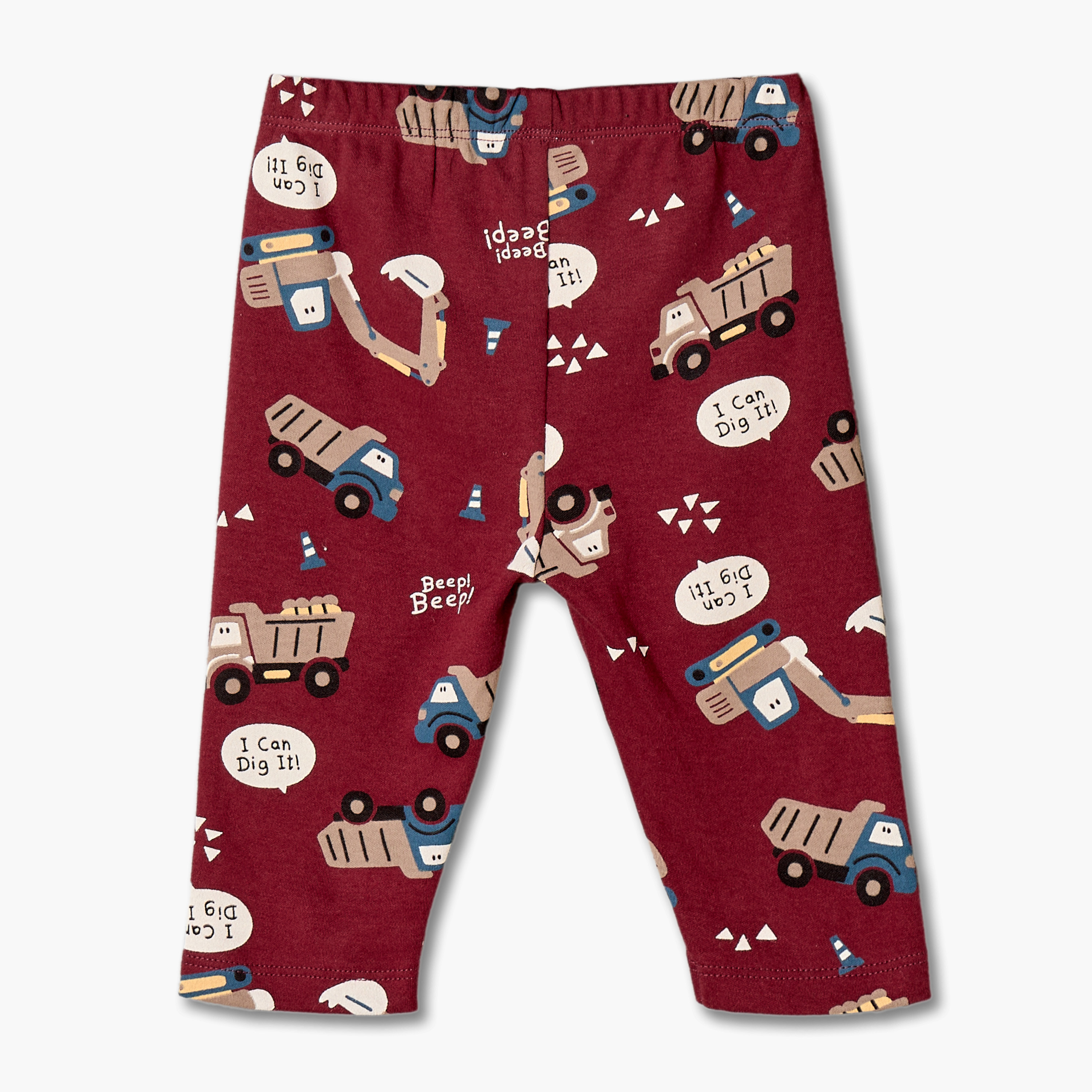Juniors Cotton Crew Neck Long Sleeves Pyjama Set with Construction Vehicle Print-baby-boys-clothing-nightwear-pyjamasets-image-5