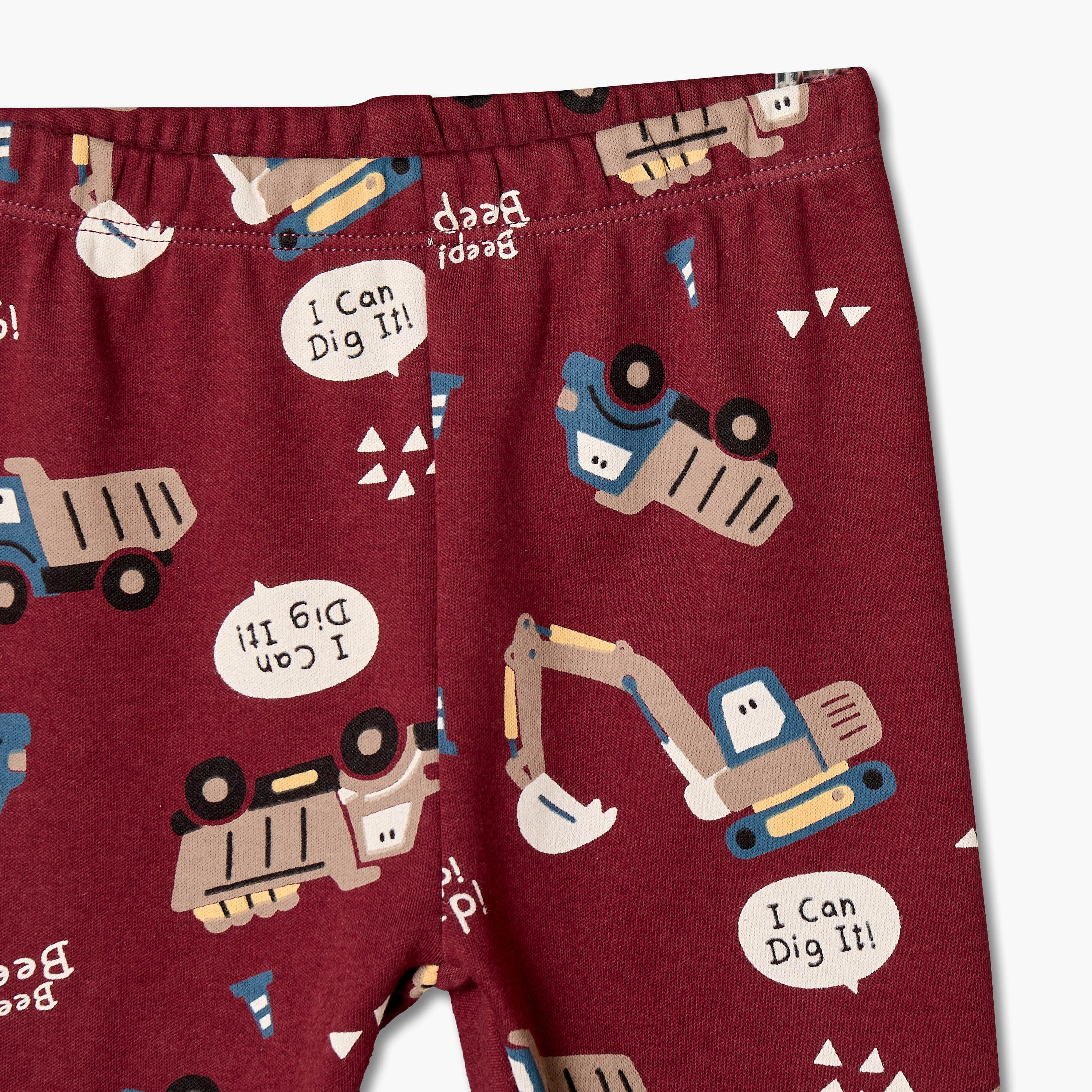 Juniors Cotton Crew Neck Long Sleeves Pyjama Set with Construction Vehicle Print-baby-boys-clothing-nightwear-pyjamasets-image-8