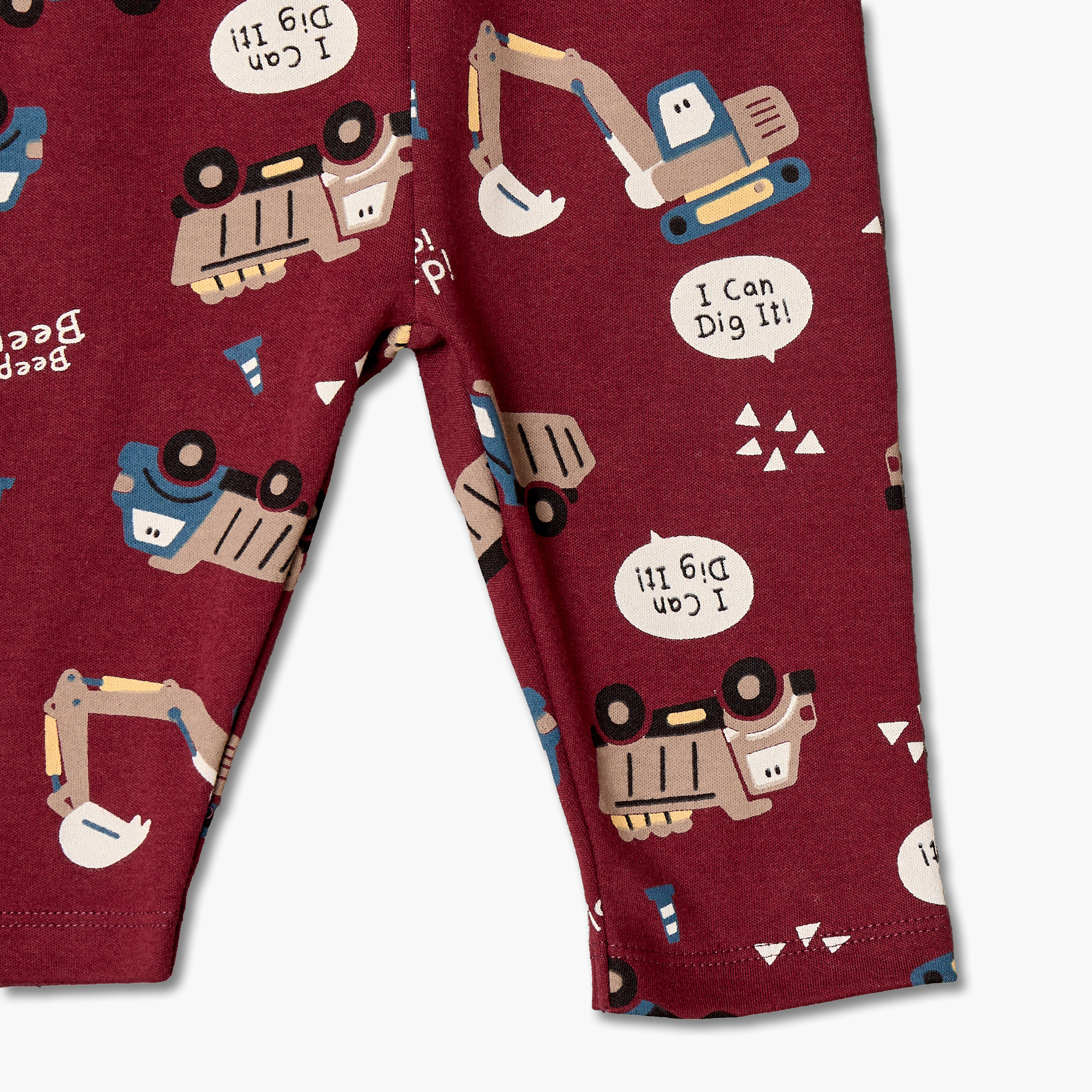 Juniors Cotton Crew Neck Long Sleeves Pyjama Set with Construction Vehicle Print-baby-boys-clothing-nightwear-pyjamasets-image-9