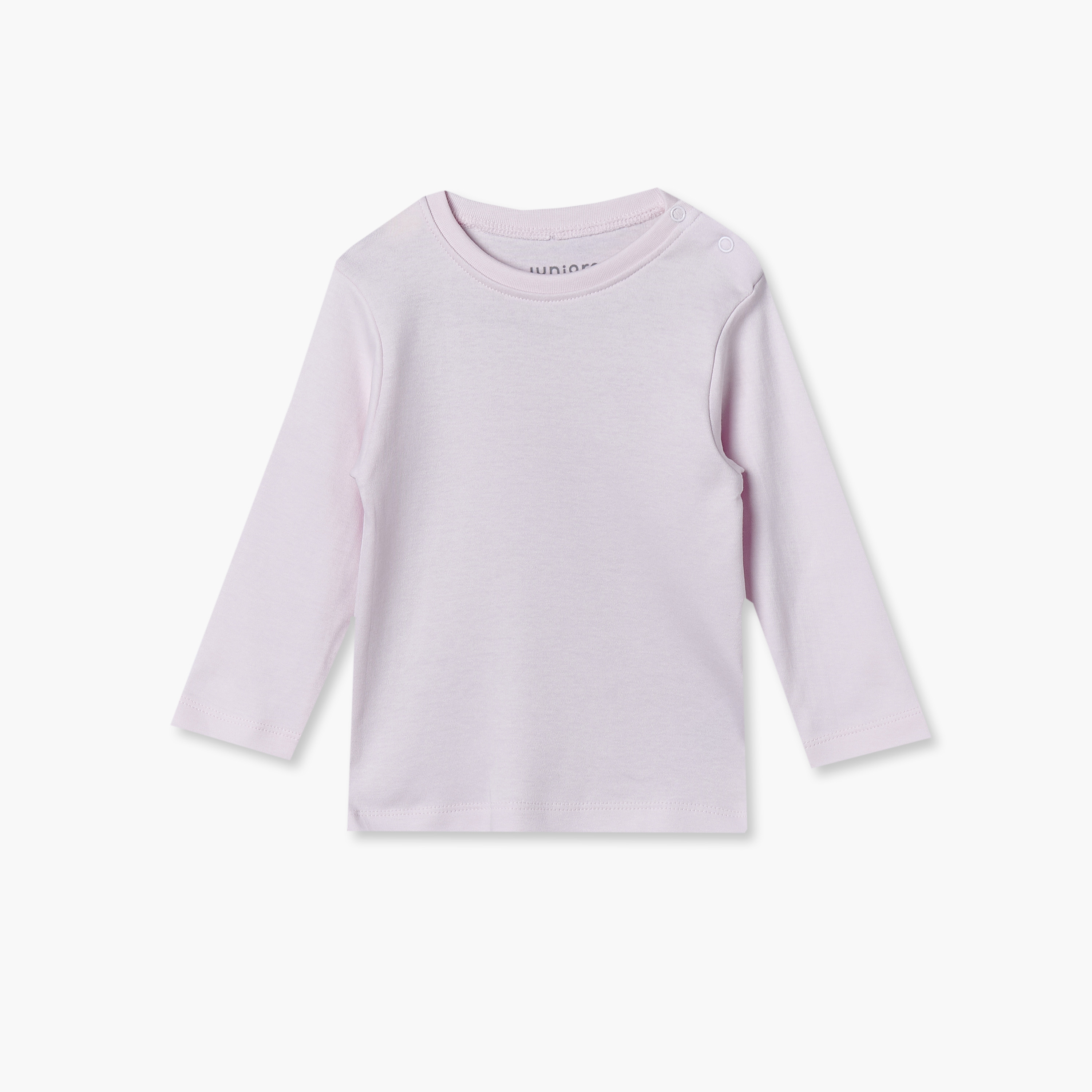 طقم بيجامات قطنية بياقة مستديرة وأكمام طويلة بكباسين من جونيورز - 4 أطقم-baby-girls-clothing-nightwear-pyjamasets-image-2