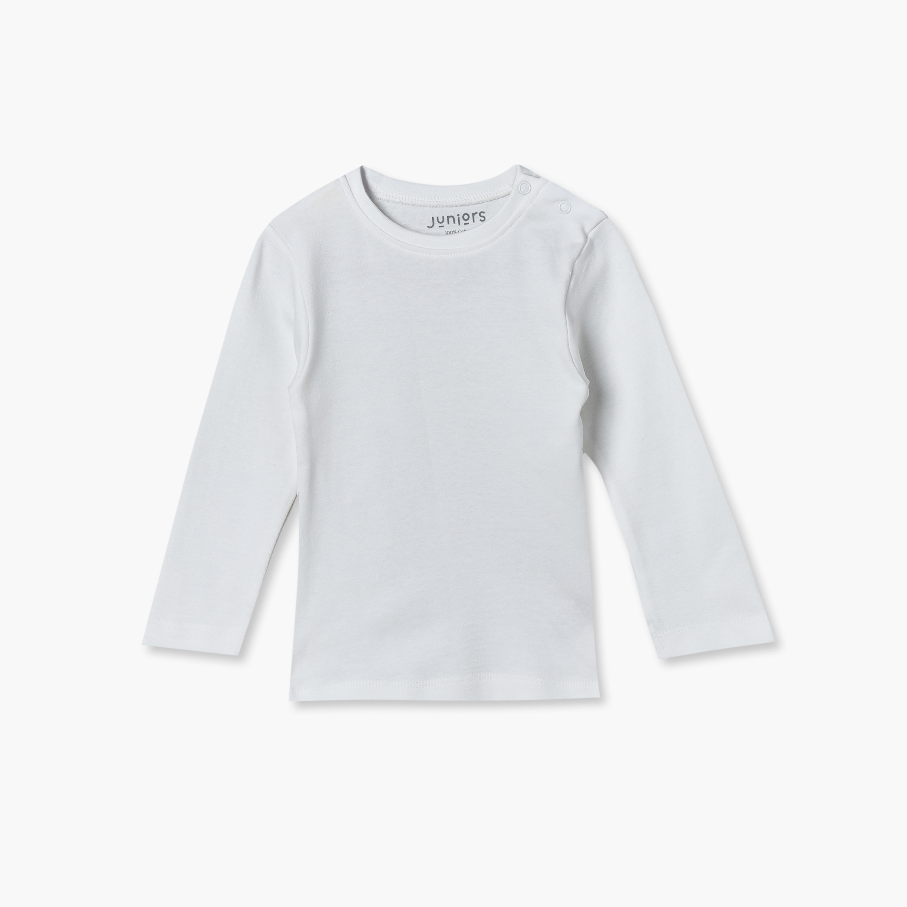 طقم بيجامات قطنية بياقة مستديرة وأكمام طويلة بكباسين من جونيورز - 4 أطقم-baby-girls-clothing-nightwear-pyjamasets-image-6