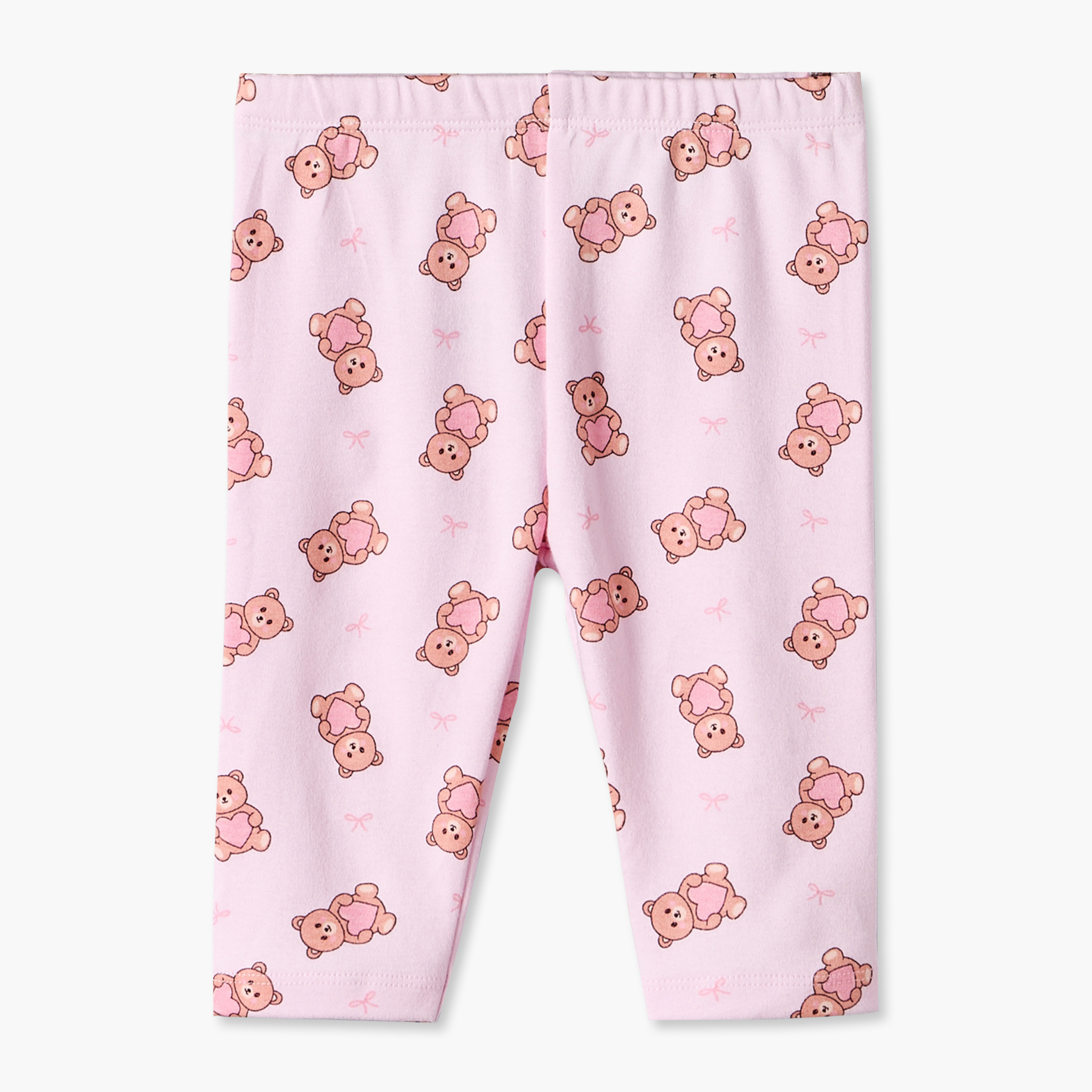 Juniors Bamboo Crew Neck Long Sleeves Pyjama Set with Teddy Print-baby-girls-clothing-nightwear-pyjamasets-image-3