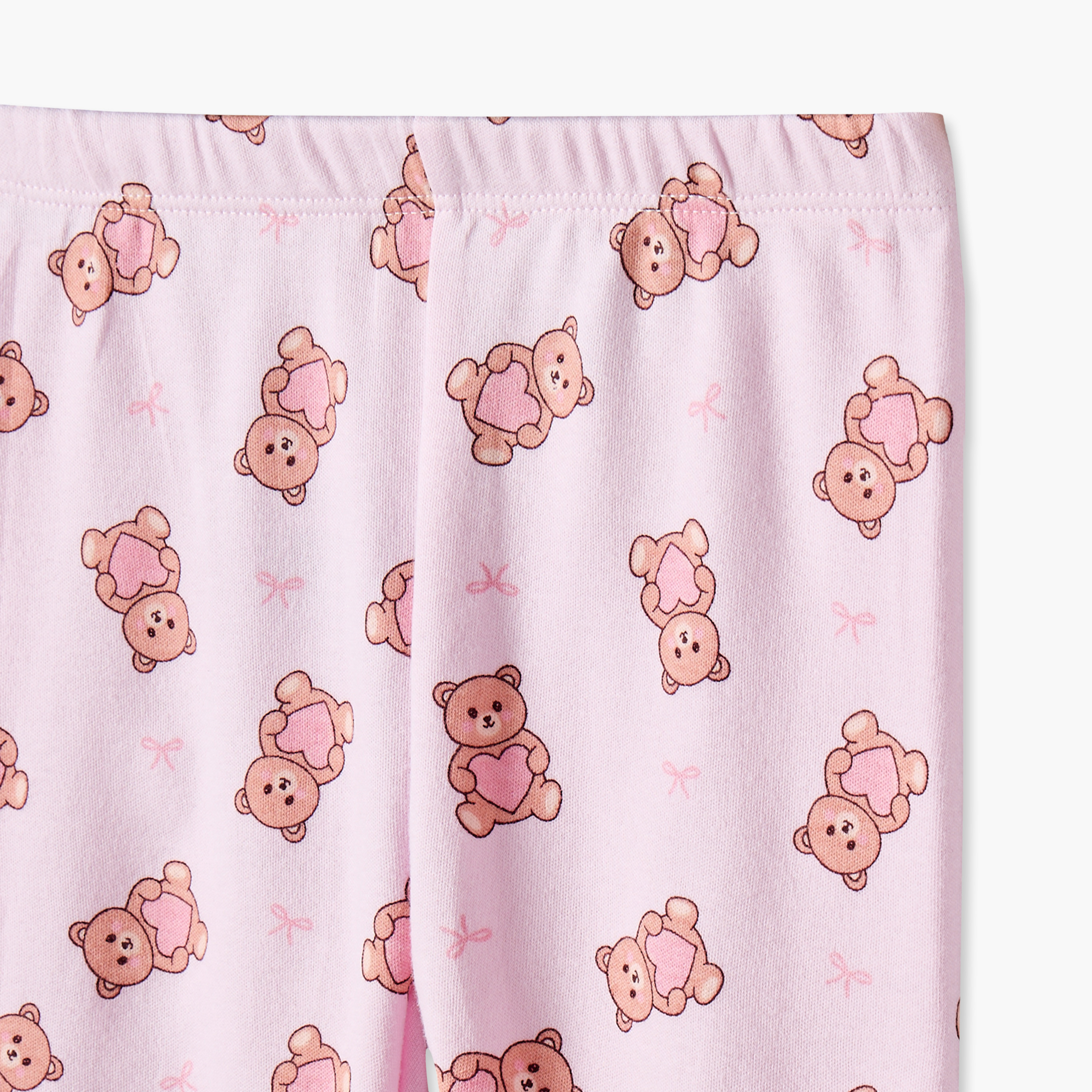 Juniors Bamboo Crew Neck Long Sleeves Pyjama Set with Teddy Print-baby-girls-clothing-nightwear-pyjamasets-image-7