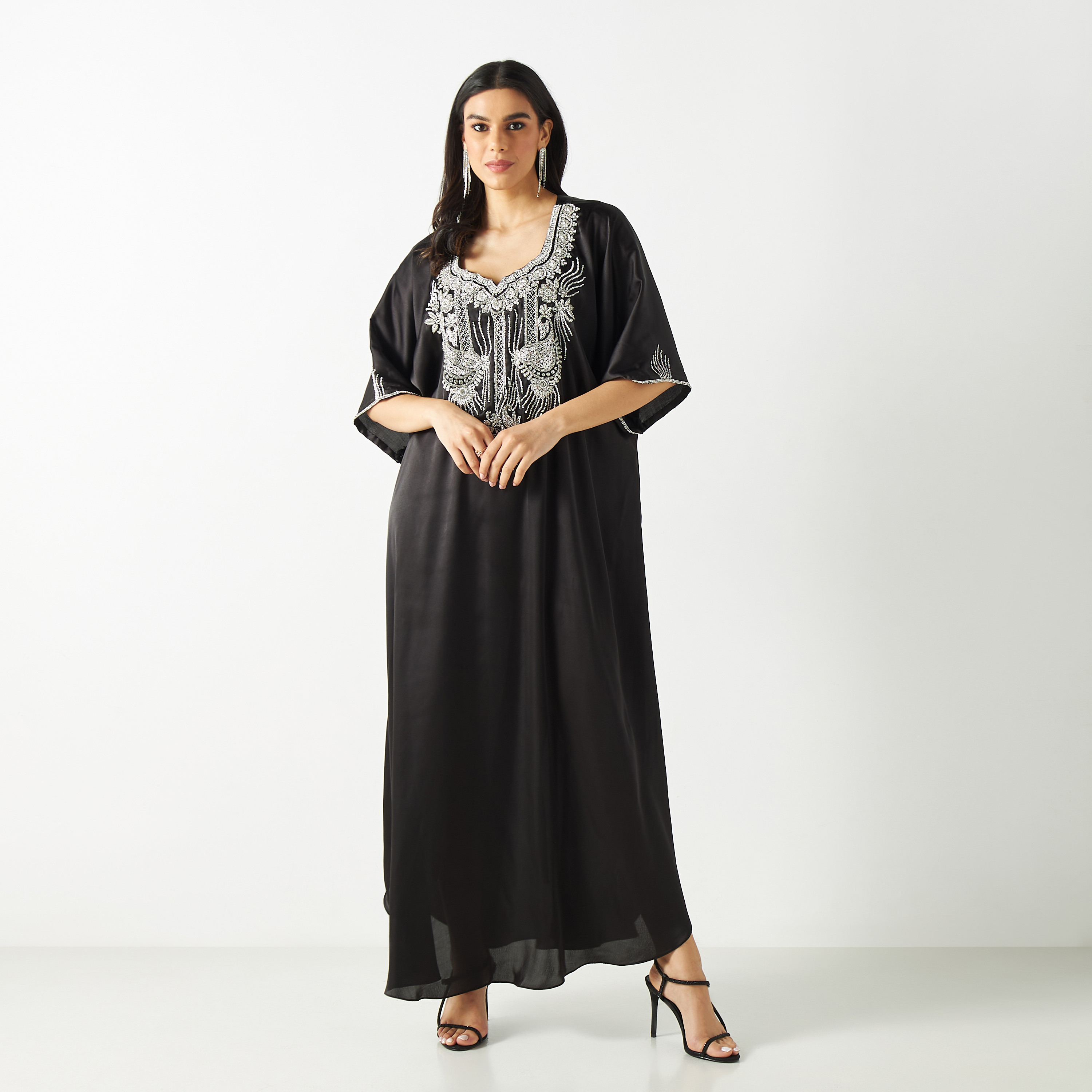 فستان ماكسي مزين بأكمام واسعة-women-arabicclothing-kaftan-image-6
