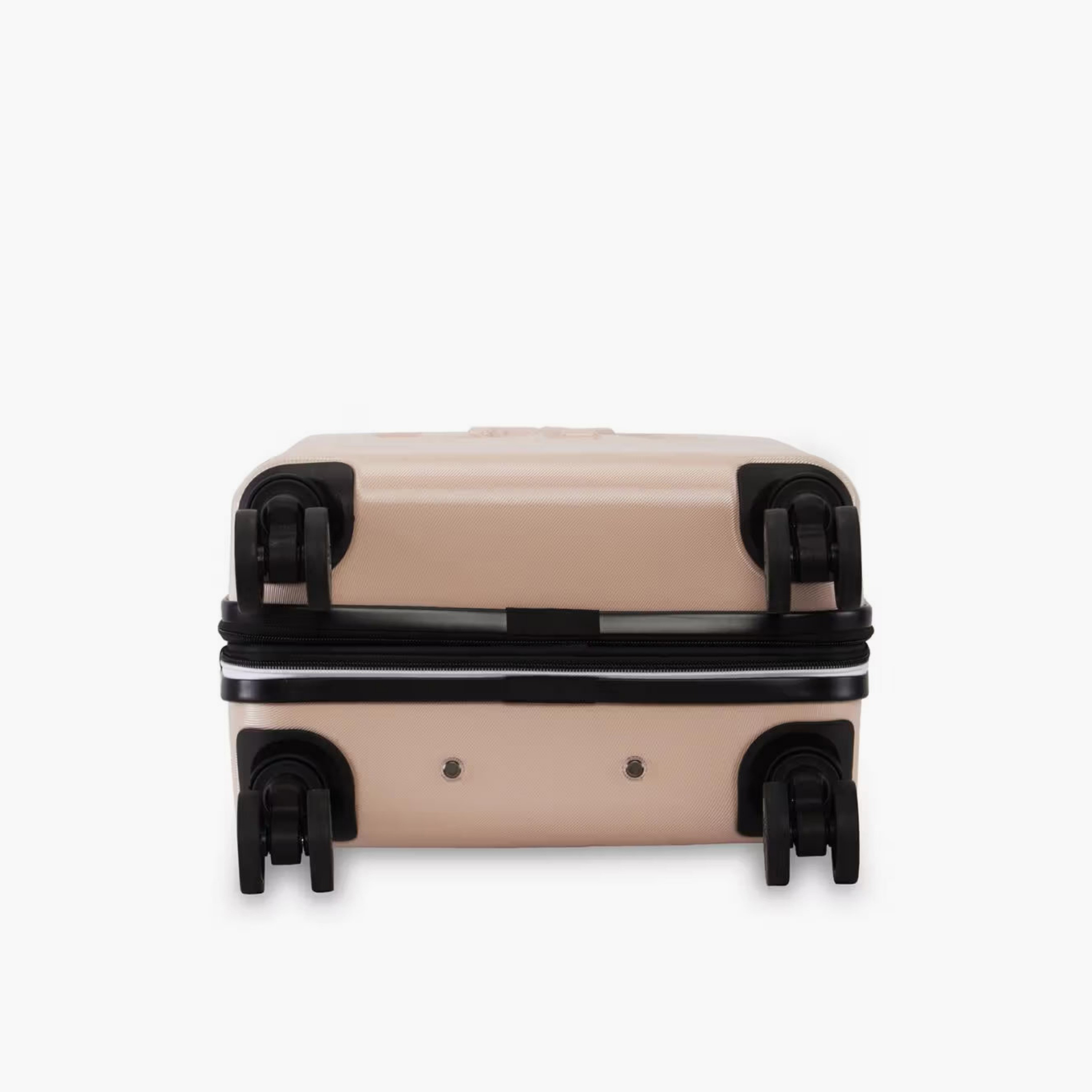 DKNY Logo Embossed Hardcase Luggage Trolley with Retractable Handle - 20 inches Cabin Bag-travel-luggagesandbags-luggage-image-6