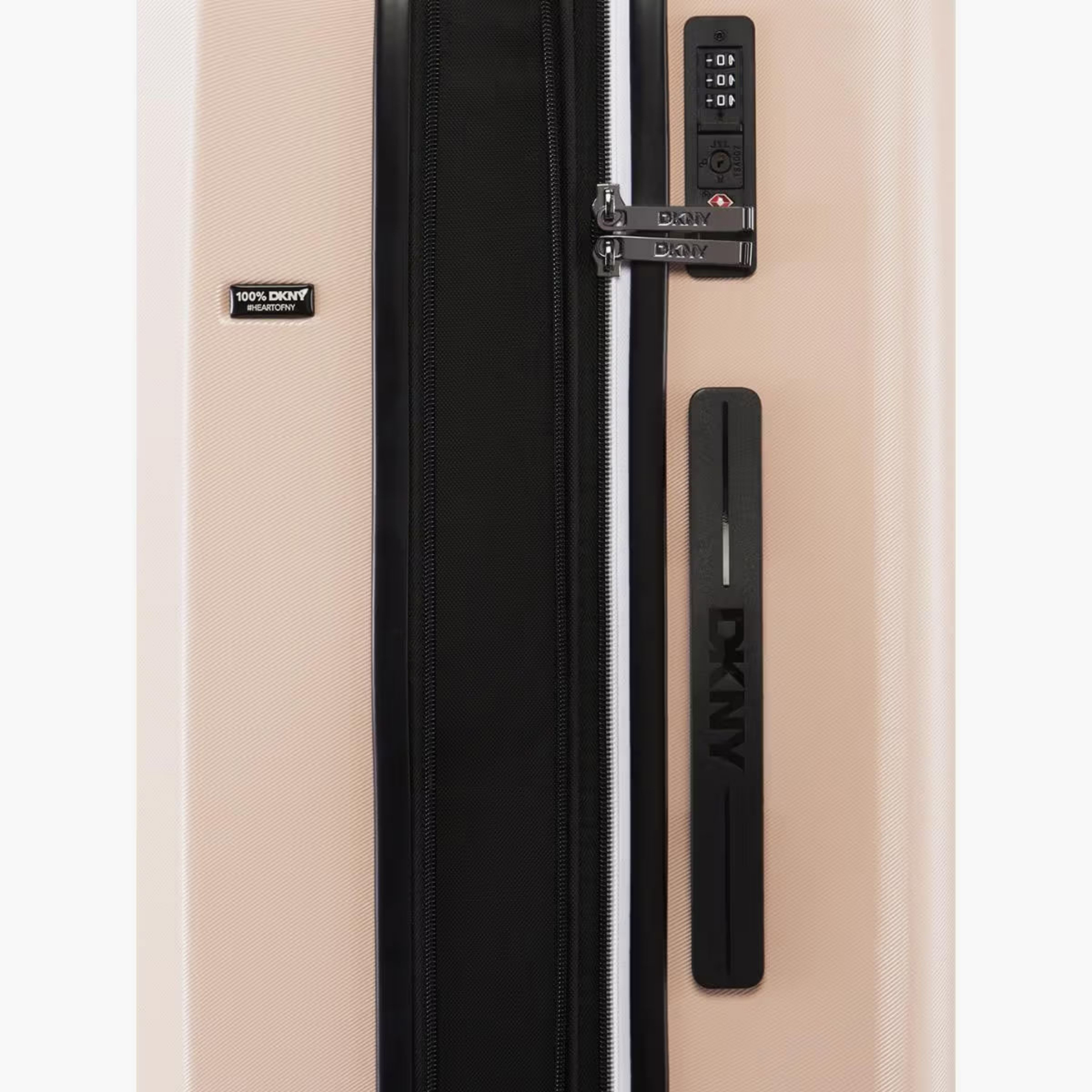 DKNY Logo Embossed Hardcase Luggage Trolley with Retractable Handle - 24 inches Check-In Bag-travel-luggagesandbags-luggage-image-8
