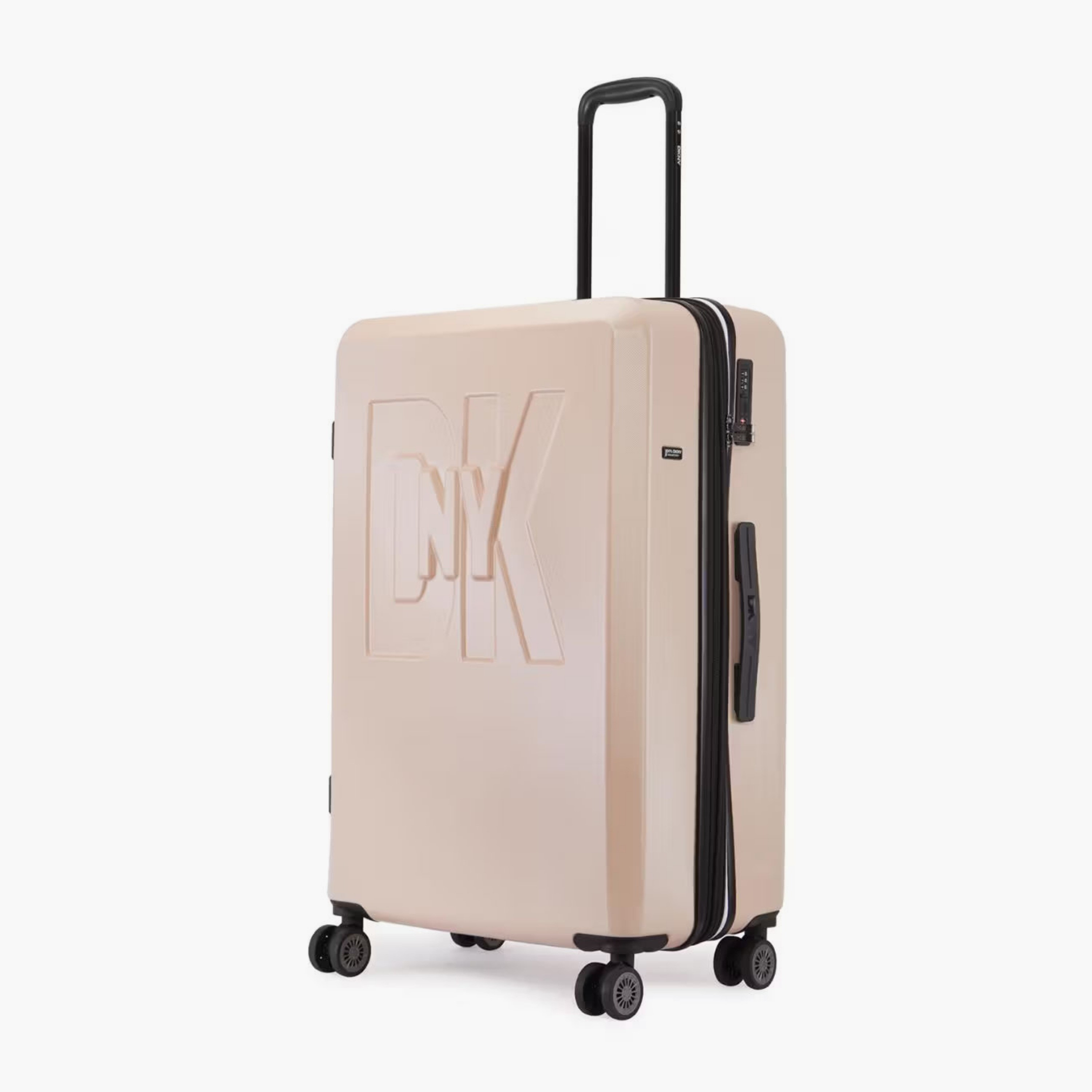 DKNY Embossed Hardcase Luggage Trolley with Retractable Handle - 28 inches Check-In Bag-travel-luggagesandbags-luggage-image-1