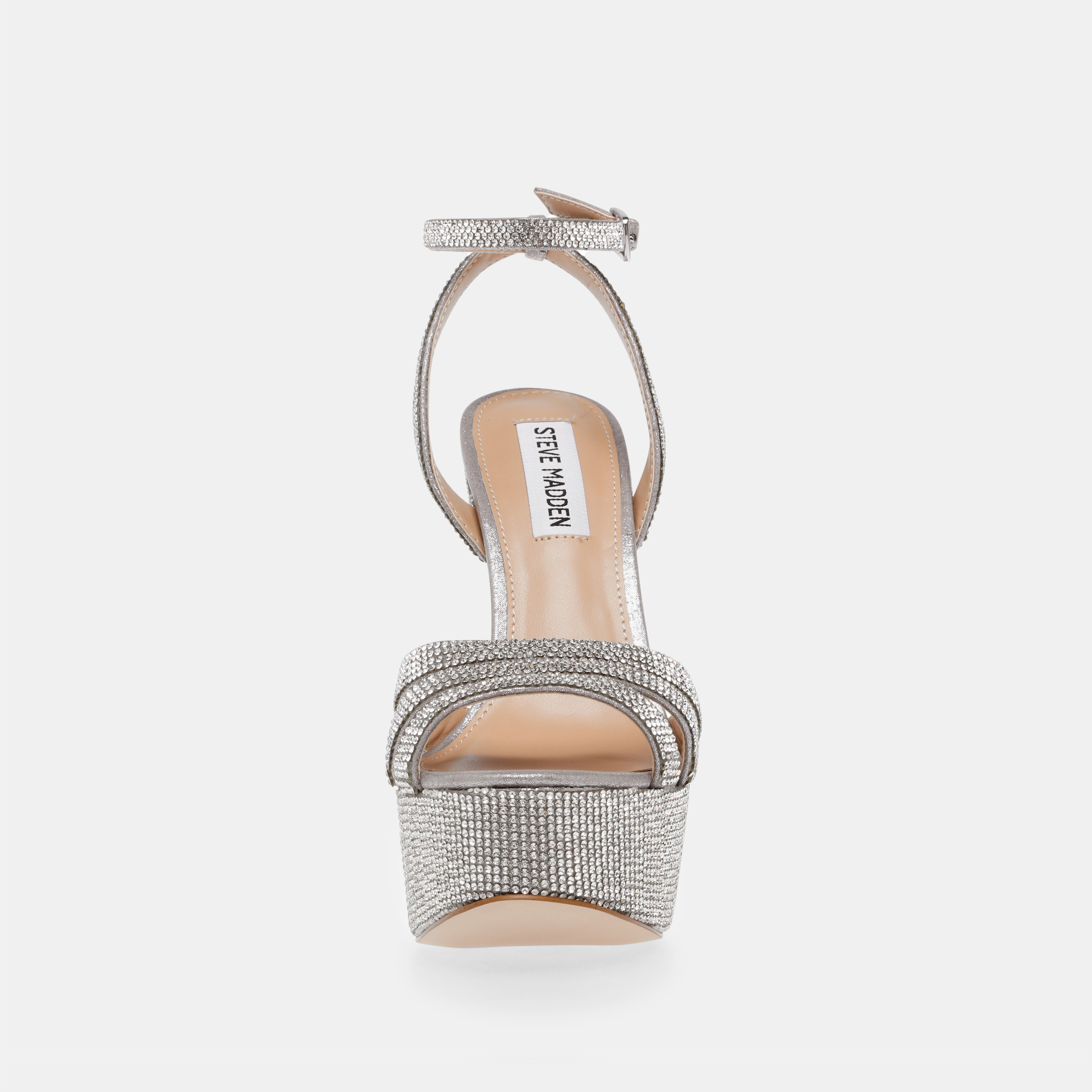 ★Steve Madden★ラインストーン入リボン付★サテン クラッチ★ Shop Steve Madden Women's Embellished Stiletto Heels Sandals