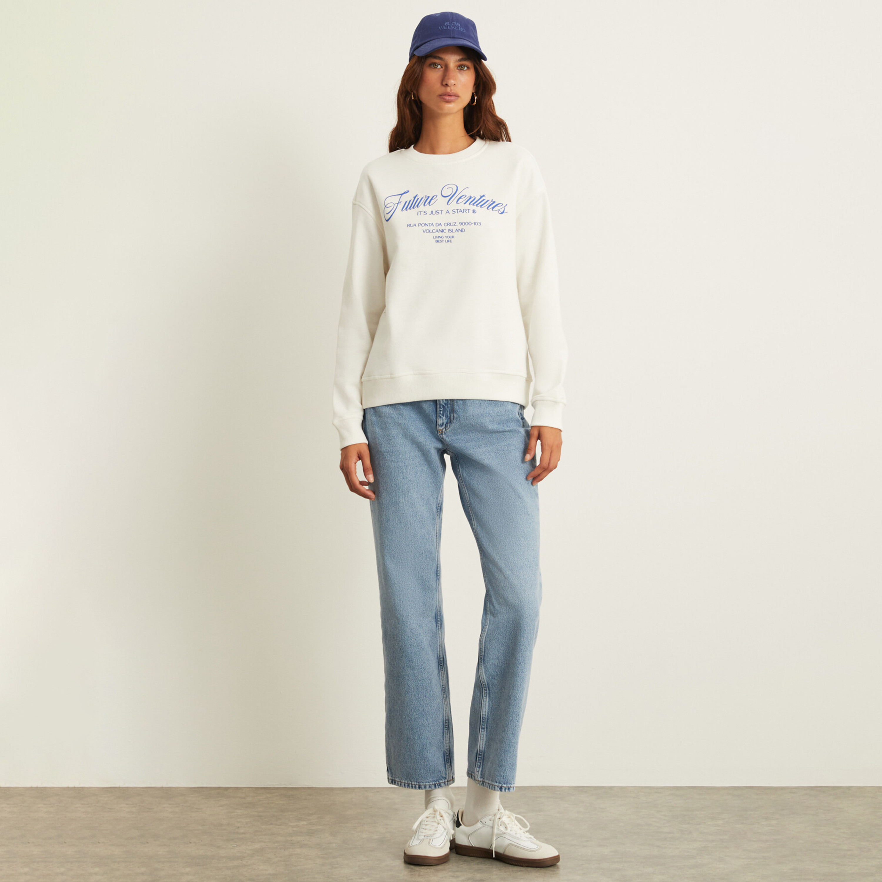 GRIMELANGE Text-Print Ecru Women's Sweatshirt-women-clothing-hoodiesandsweatshirts-sweatshirts-image-2