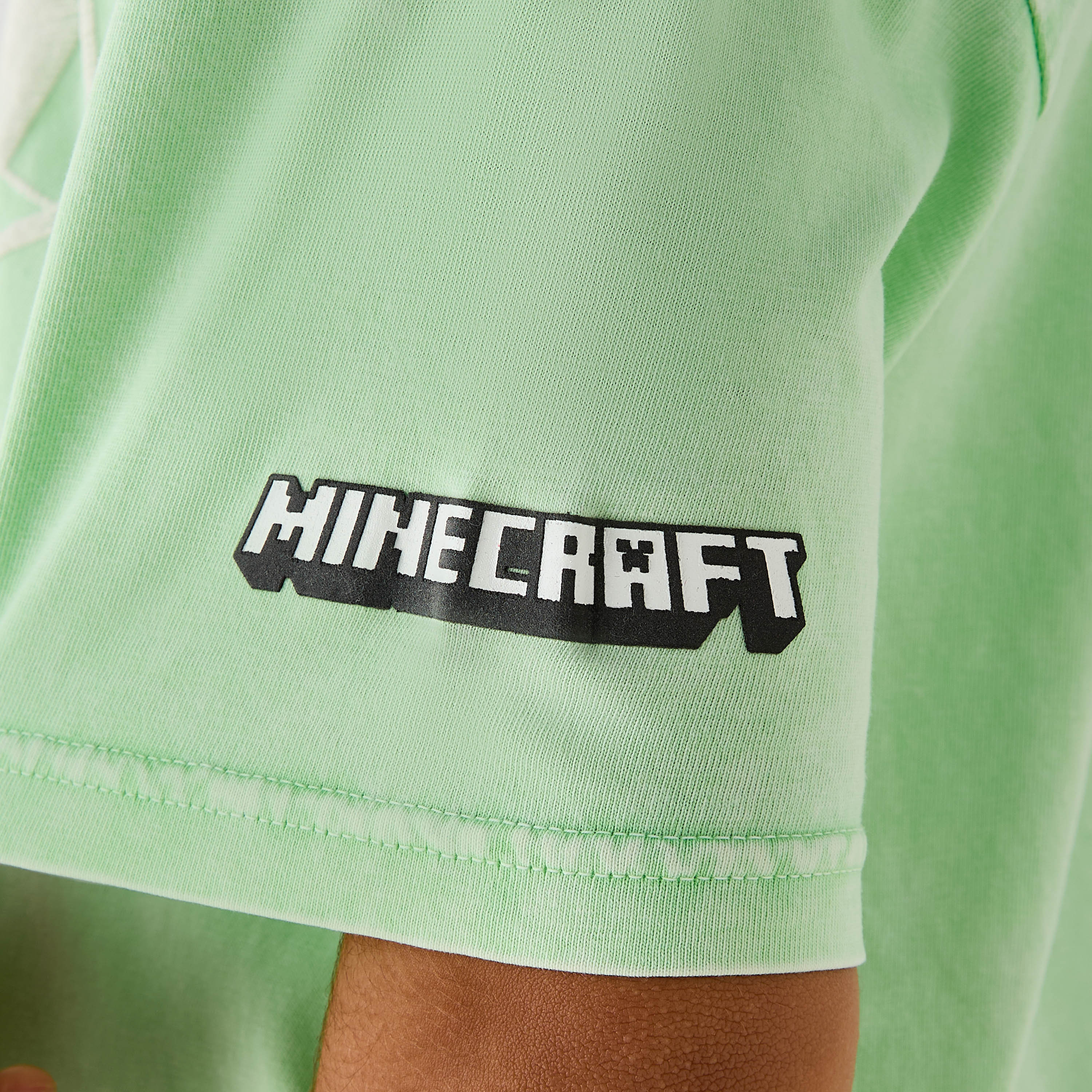 Minecraft Printed T-shirt with Short Sleeves-boys-clothing-tshirtsandpolos-image-5