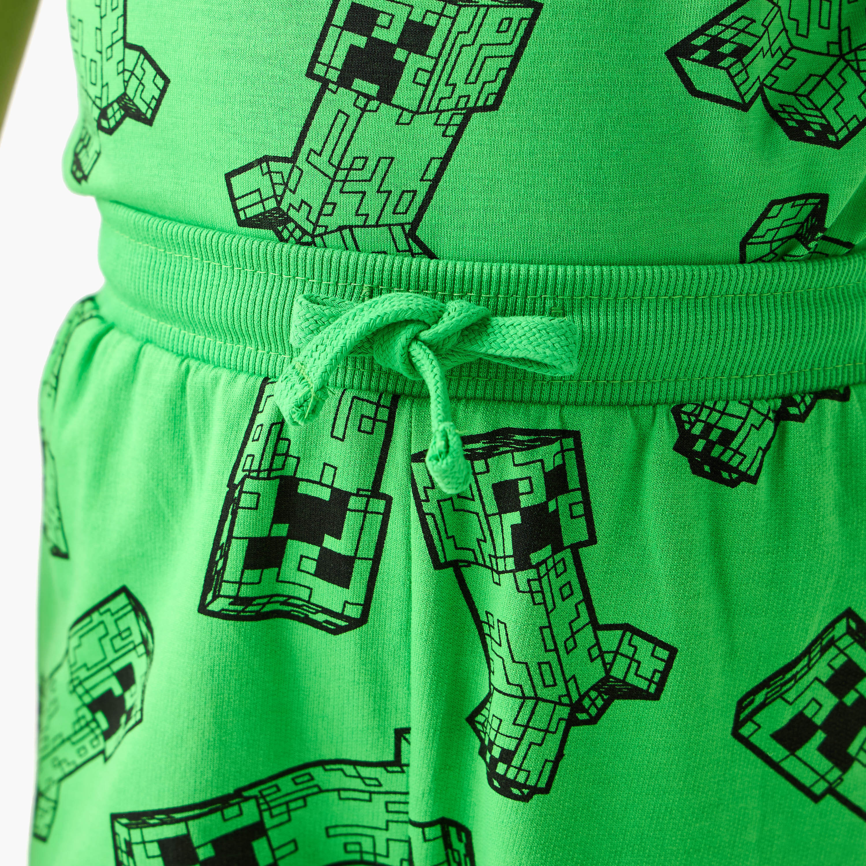 Minecraft Printed T-shirt and Pyjama Set-boys-clothing-nightwear-image-6