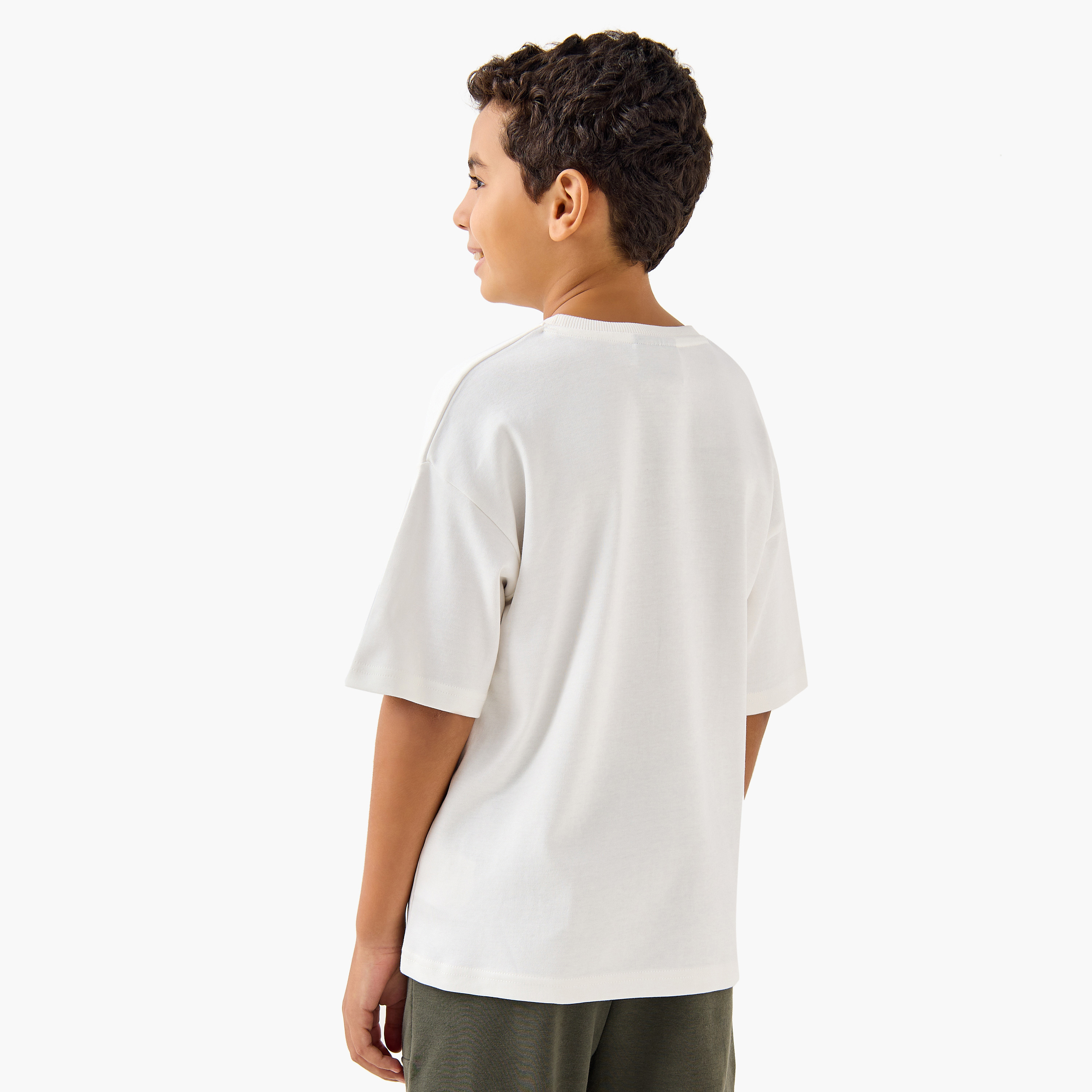 Minecraft Printed T-shirt with Short Sleeves-boys-clothing-tshirtsandpolos-image-3