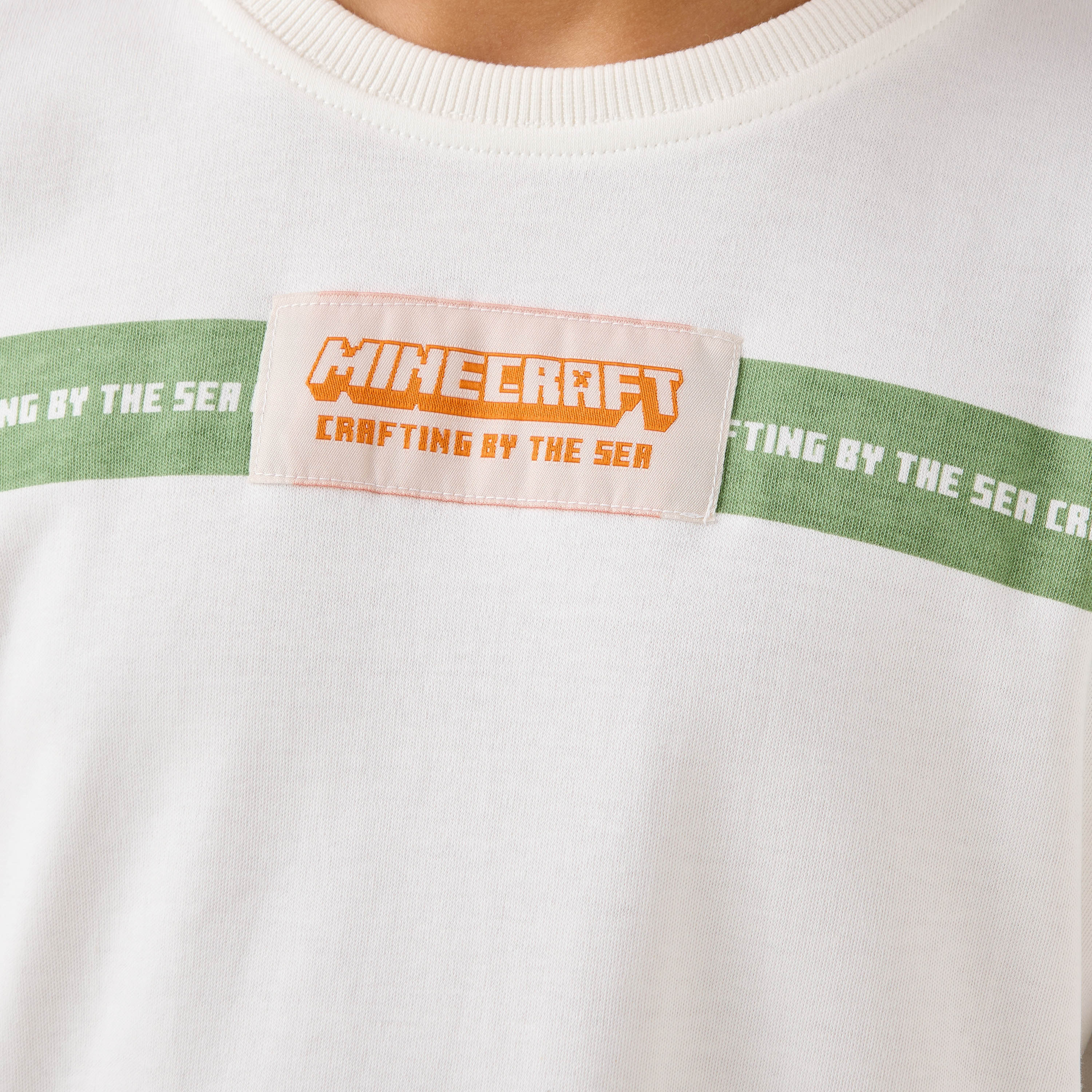 Minecraft Printed T-shirt with Short Sleeves-boys-clothing-tshirtsandpolos-image-5