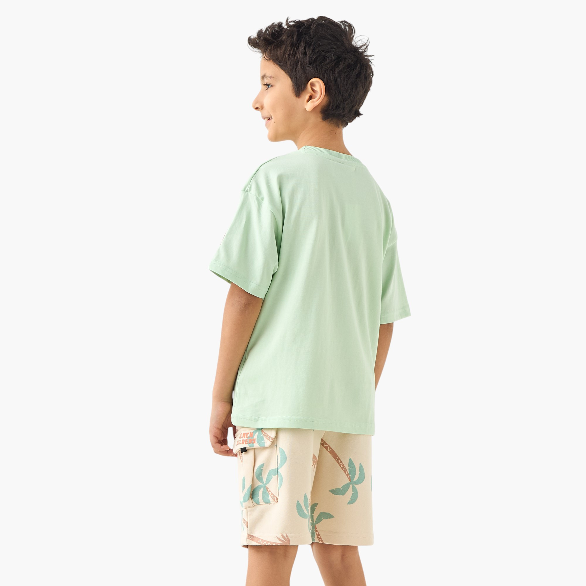 طقم تيشيرت وشورت بطبعات ماينكرافت-boys-clothing-setsandcoords-image-4
