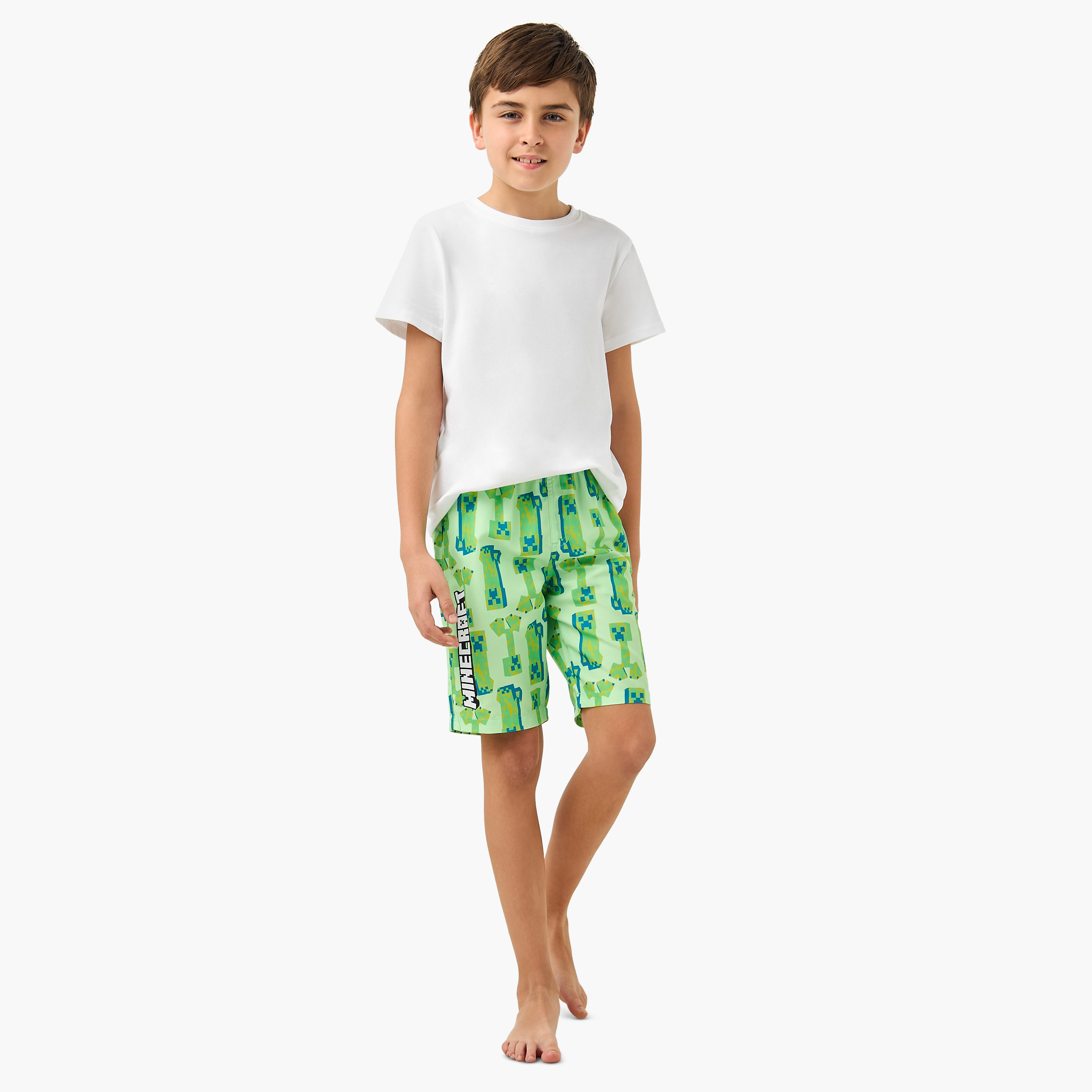 شورت سباحة برباط إغلاق وجيوب وطبعات-sports-boys-clothing-swimwear-image-4